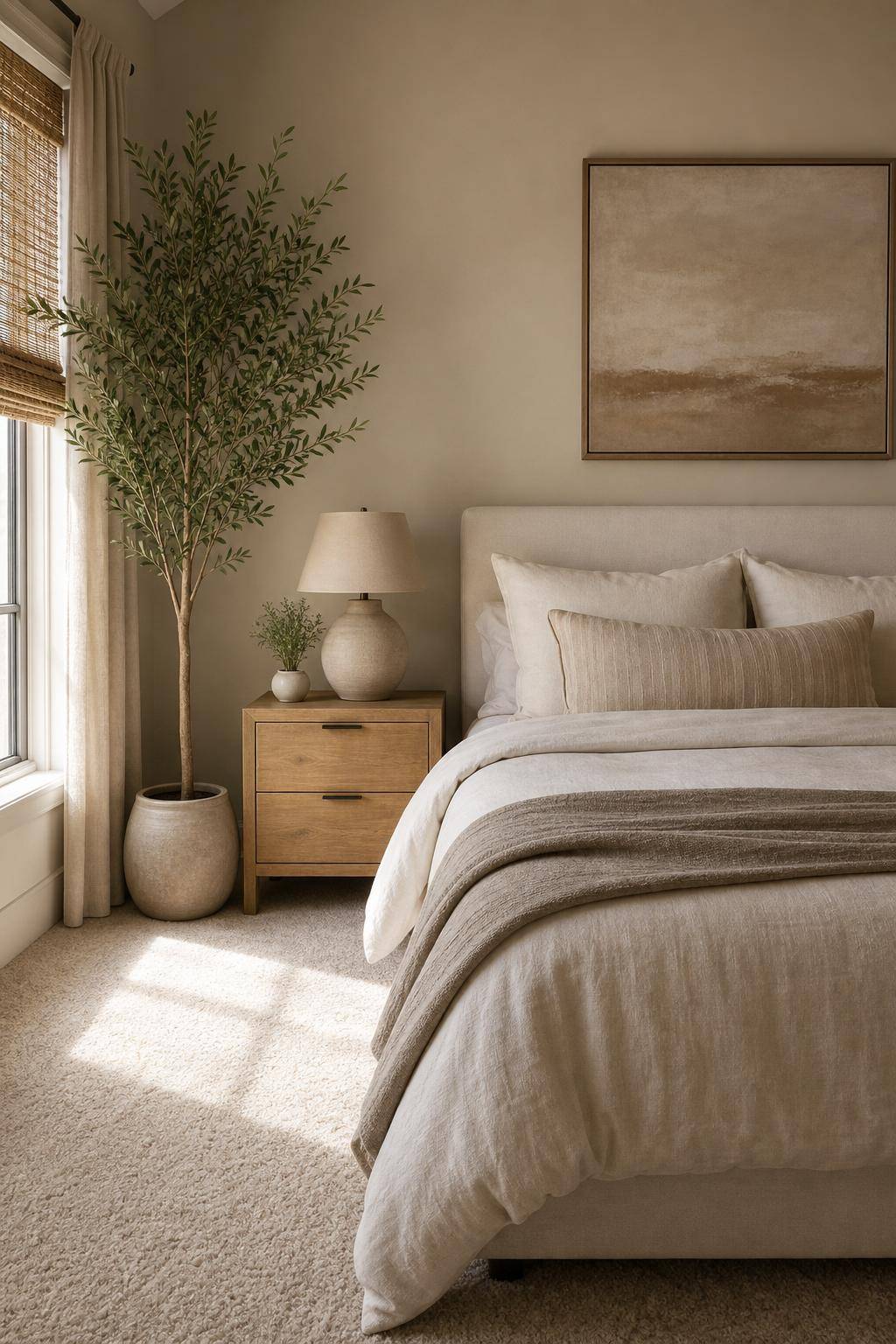 Ideen für Gästezimmer einrichten- Lege weiche Teppiche für ein warmes Ambiente