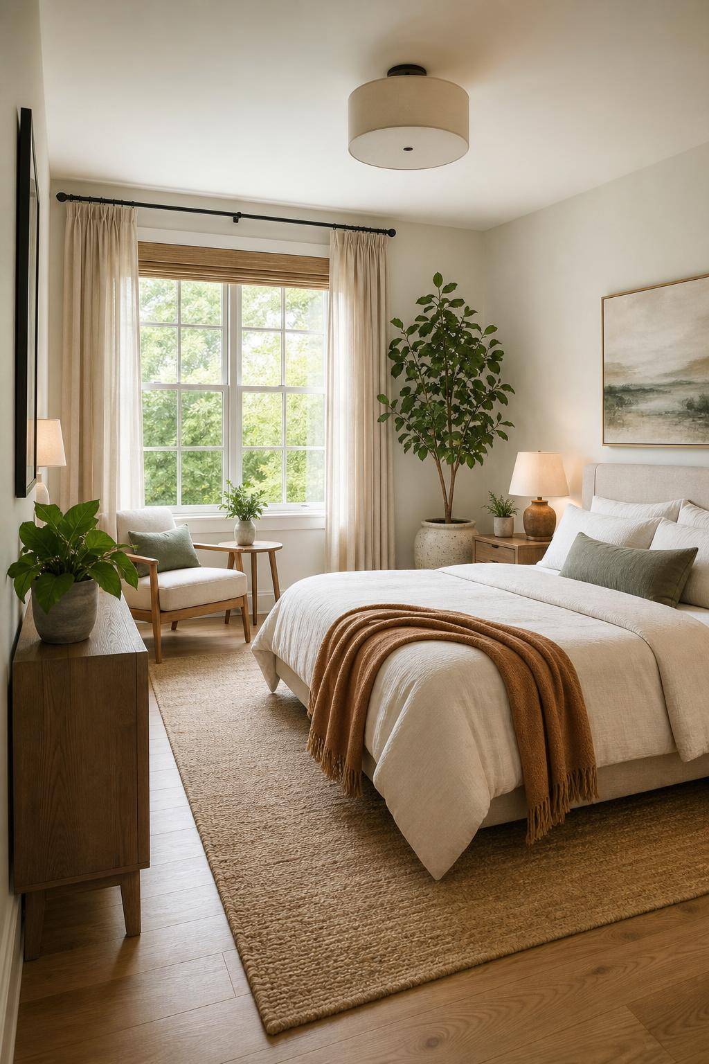 Ideen für Gästezimmer einrichten- Nutze Pflanzen für frische und lebendige Atmosphäre