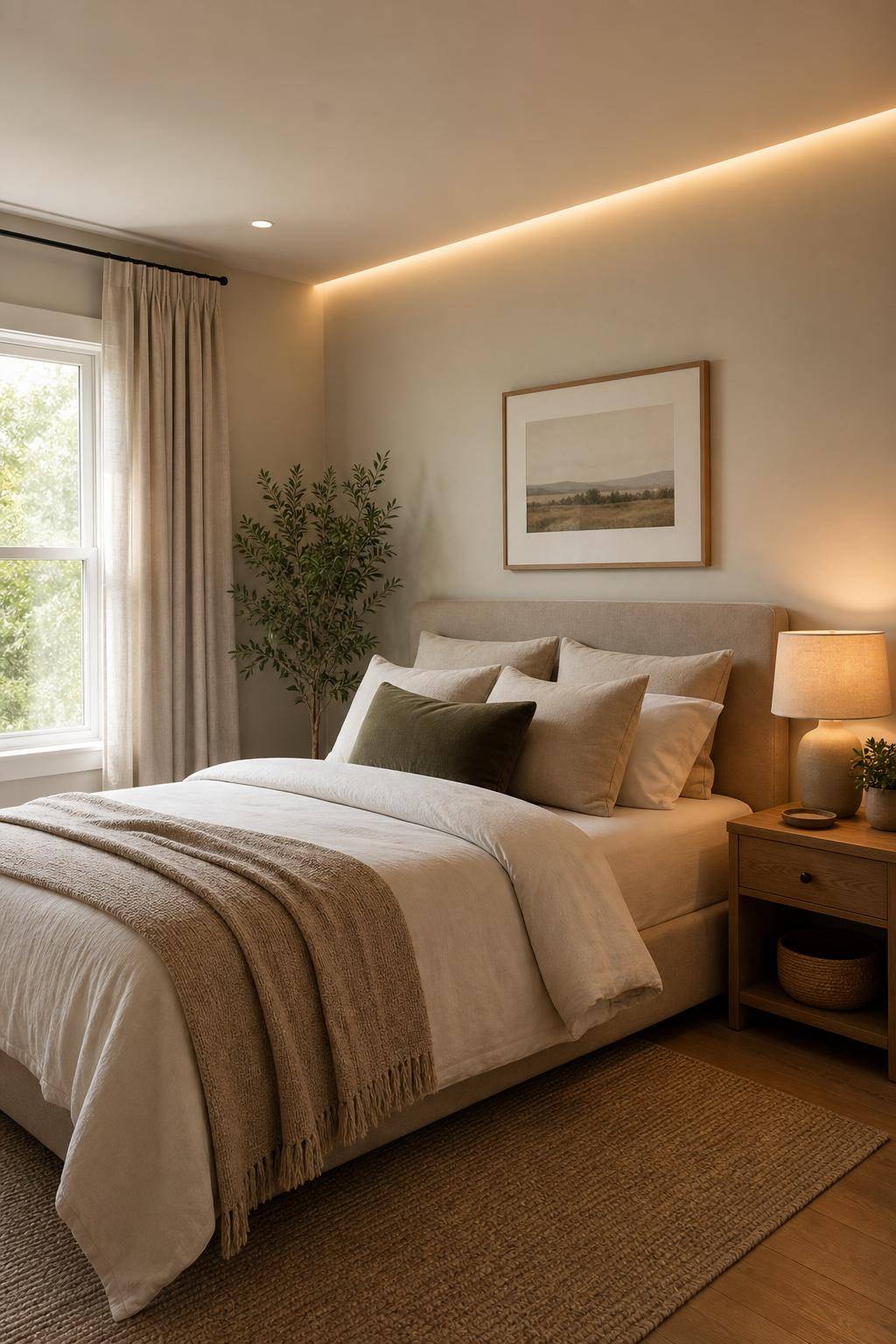 Ideen für Gästezimmer einrichten- Platziere stimmungsvolle Beleuchtung für Wohlfühlatmosphäre