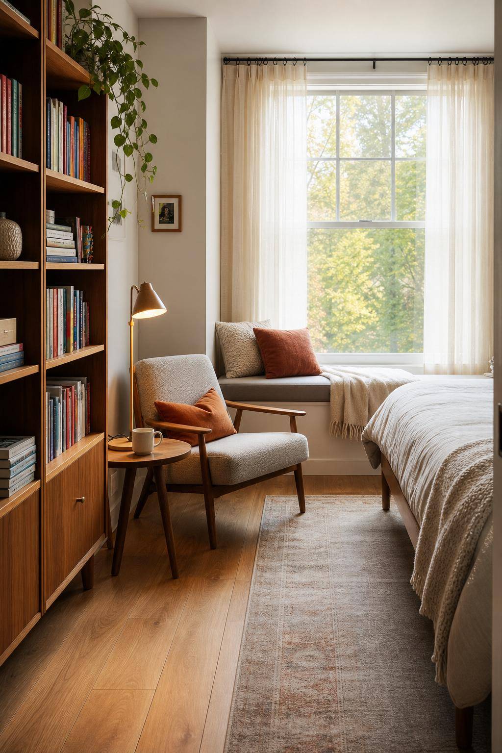 Ideen für Gästezimmer einrichten- Präsentiere Bücher und Magazine für Unterhaltung