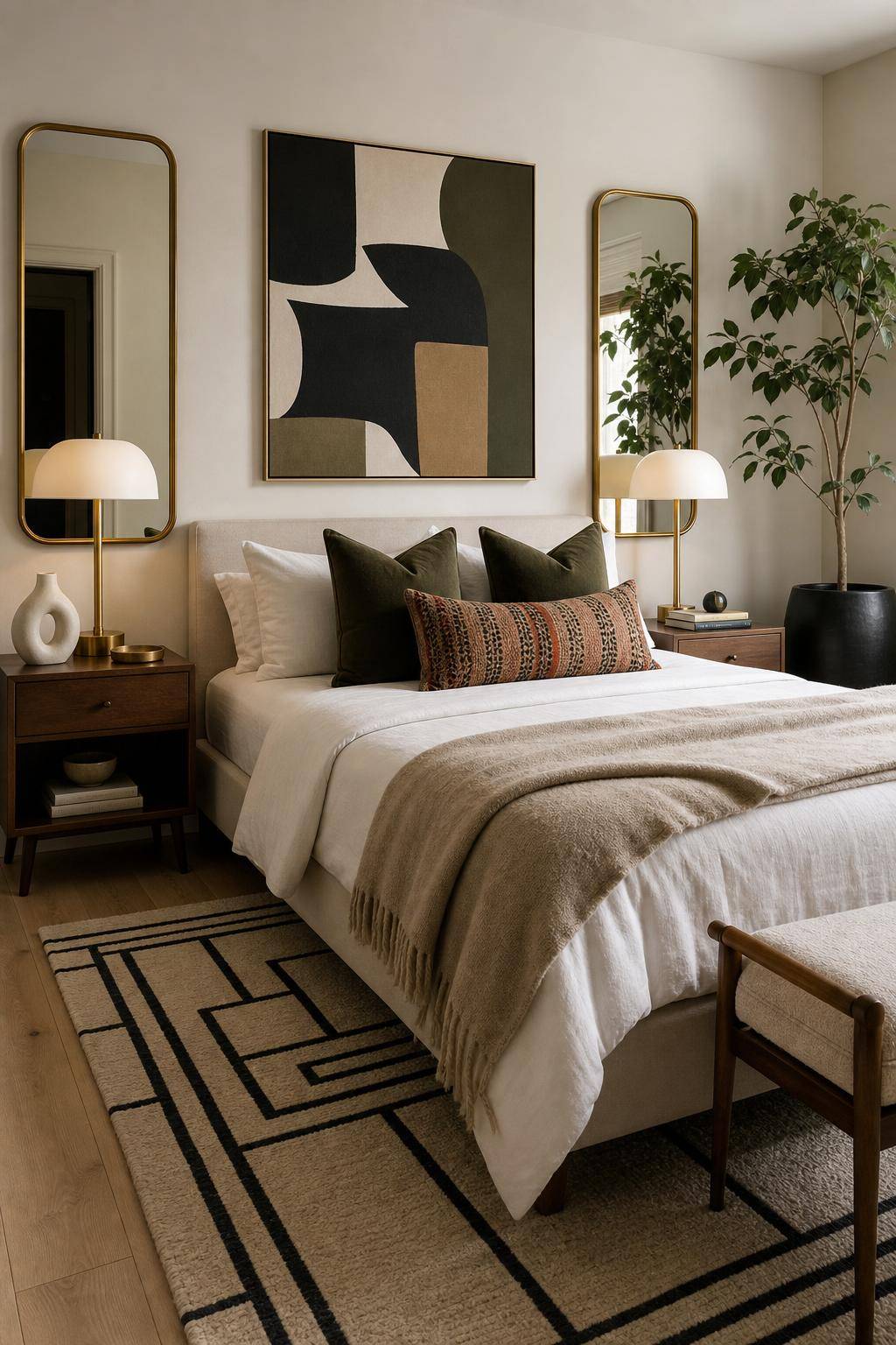 Ideen für Gästezimmer einrichten- Spiegele den eigenen Stil mit besonderen Accessoires