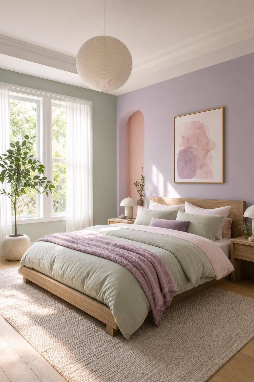 Ideen für Schlafzimmer-Farben-Wähle sanfte Pastelltöne für Harmonie