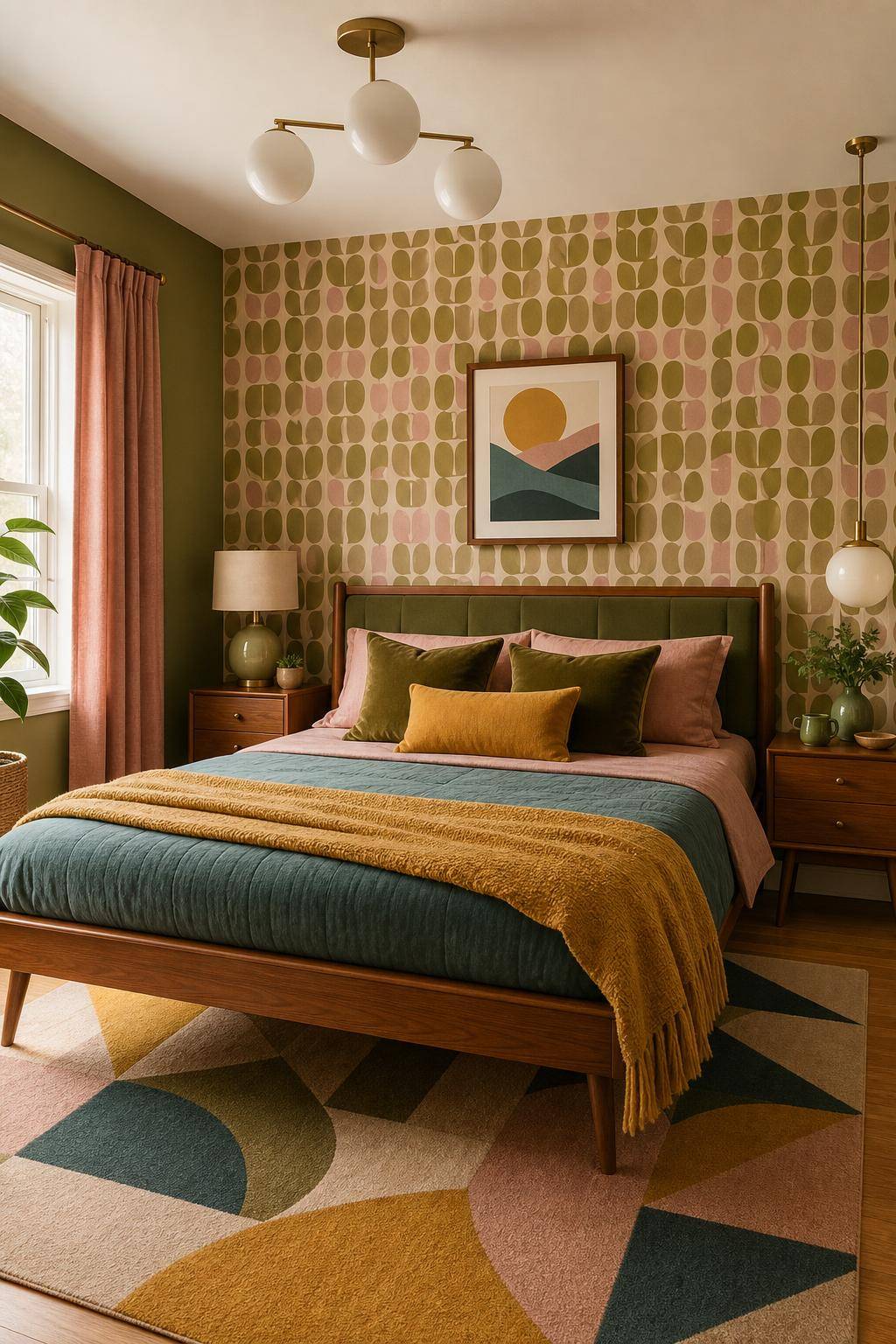 Ideen für Schlafzimmer-Farben- Mische Vintage-Farben für Retro-Flair
