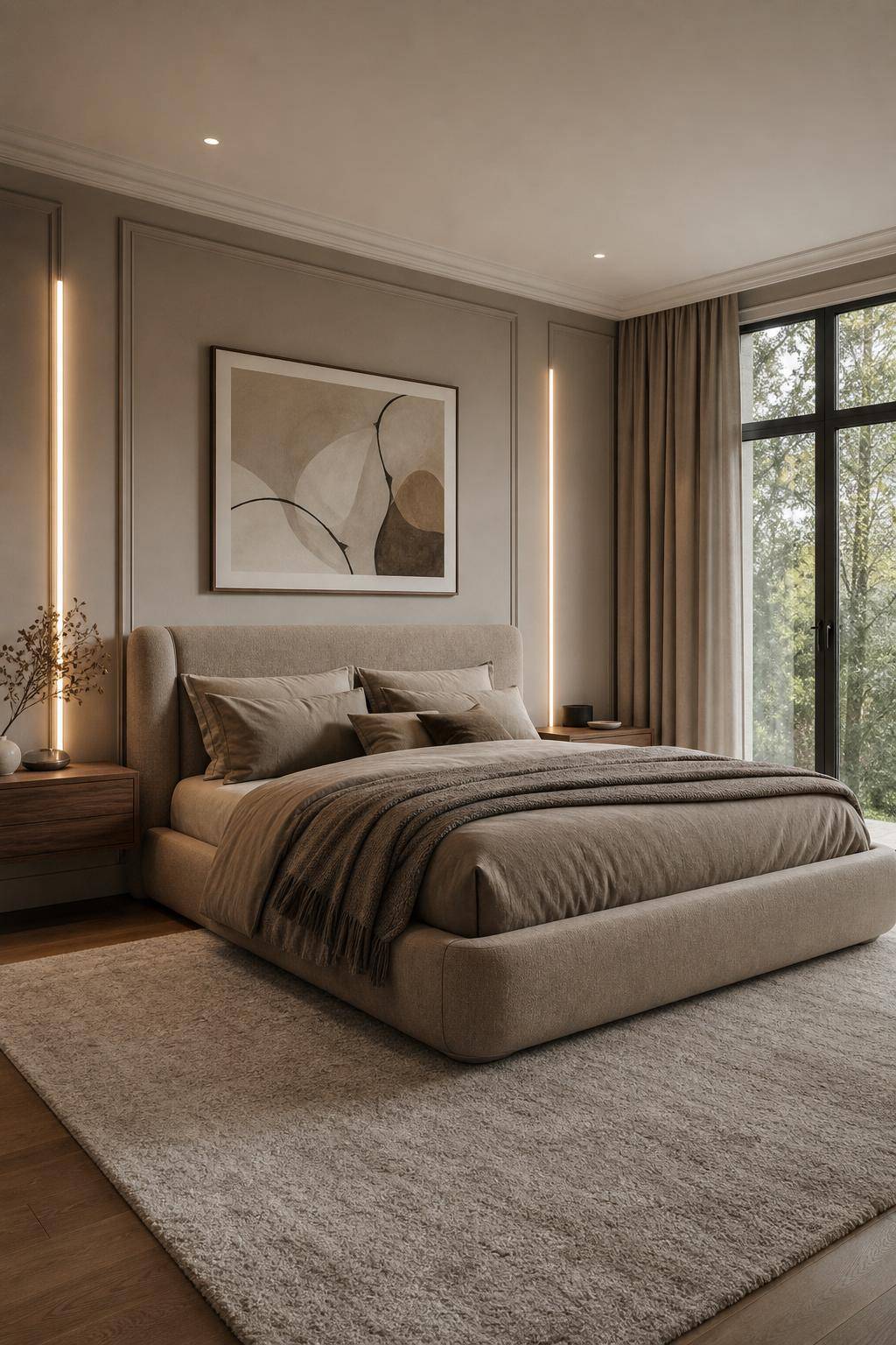 Ideen für Schlafzimmer-Farben- Wähle Taupe für einen zeitlosen Look