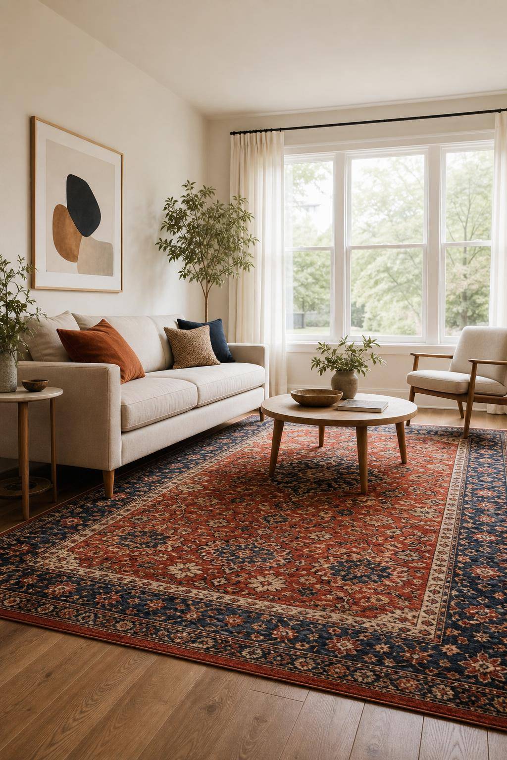 Ideen für schöne Zimmer- Wähle einen Teppich als Highlight