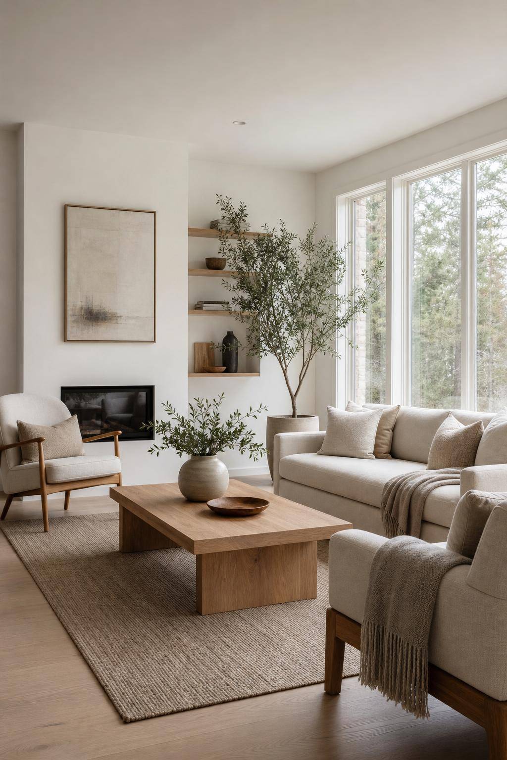 Ideen für skandinavischen Einrichtungsstil- Wähle Sofas und Sessel in klaren Linien