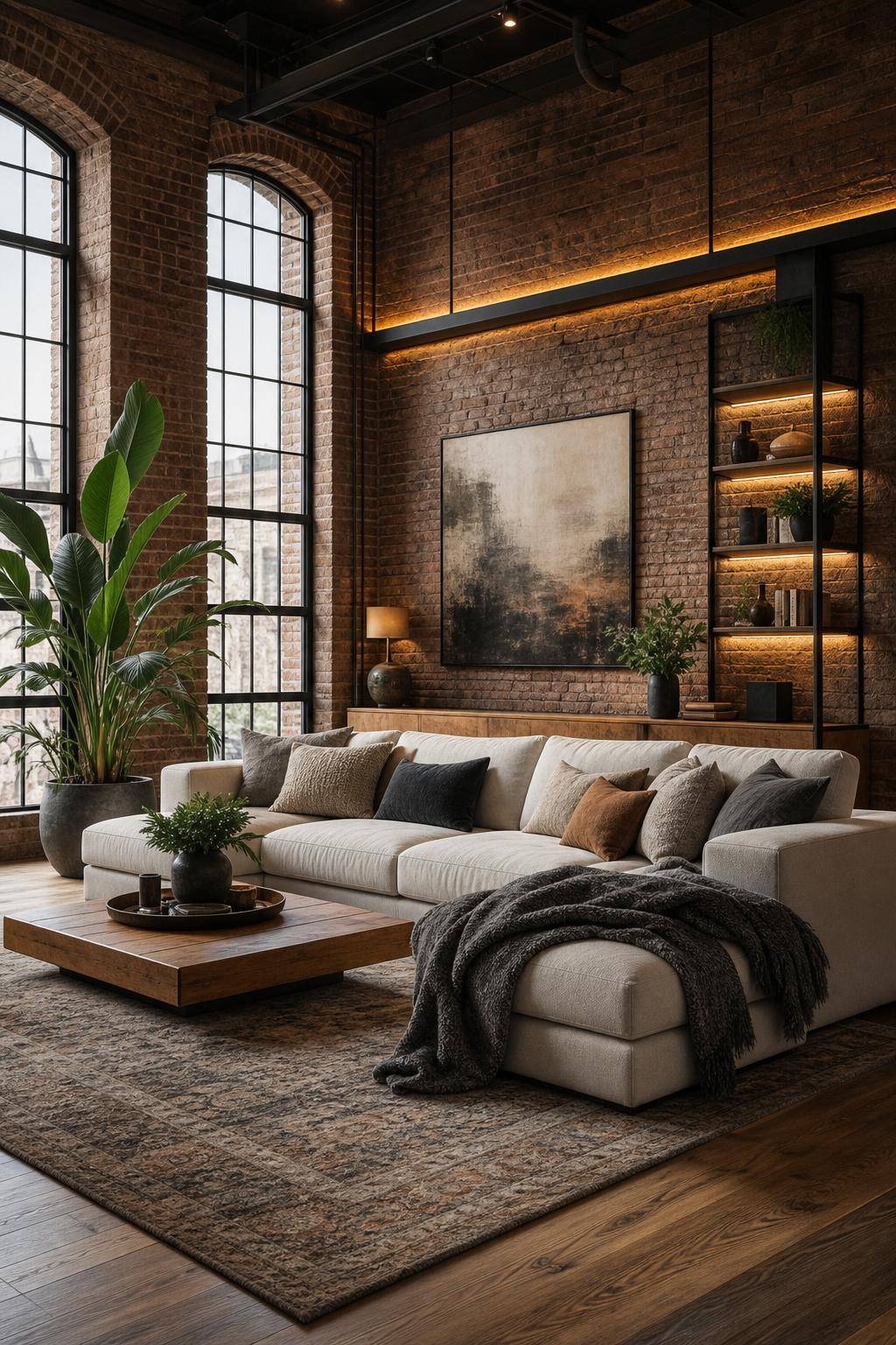 Loft einrichten- Dekoriere mit textilen Accessoires für Gemütlichkeit