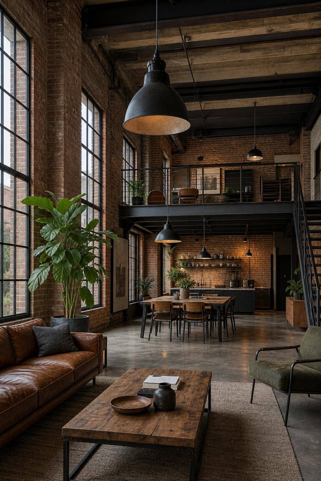 Loft einrichten- Integriere industrielle Lampen für Loft-Charme