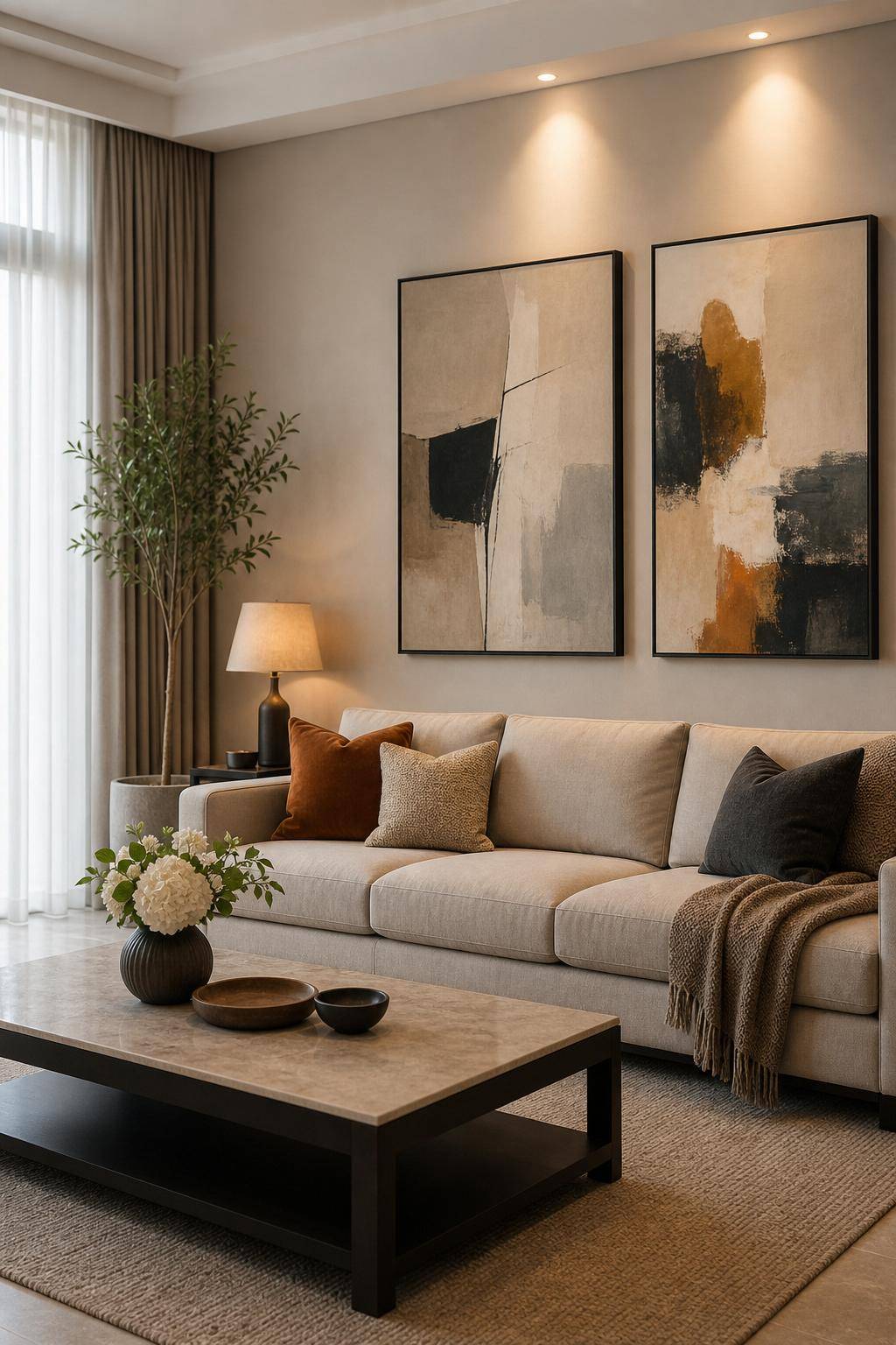 Wohnzimmer dekorieren- Präsentiere Kunstwerke deiner Lieblingskünstler