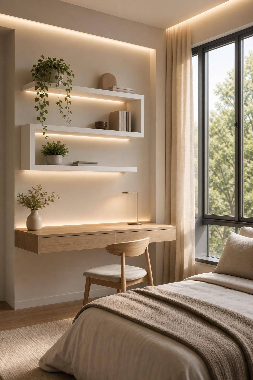 Zimmer-Design: Ideen für dich- Probiere minimalistische Wandregale aus
