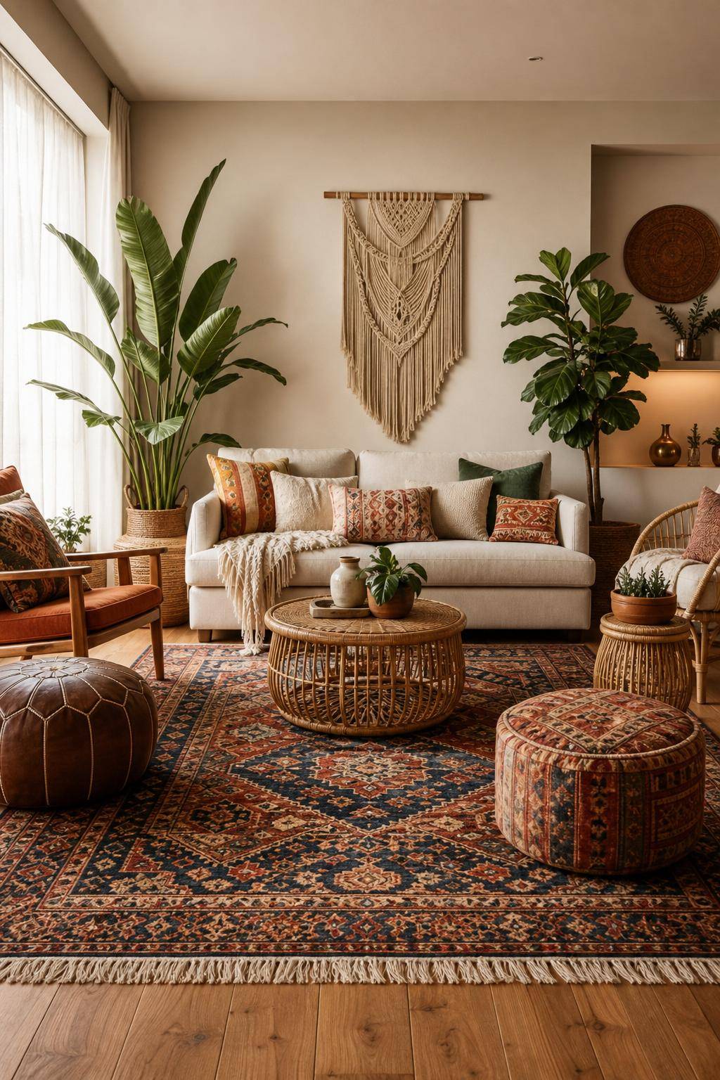 Einrichtungsstil: Boho-Chic- Nutze orientalische Teppiche als Eyecatcher