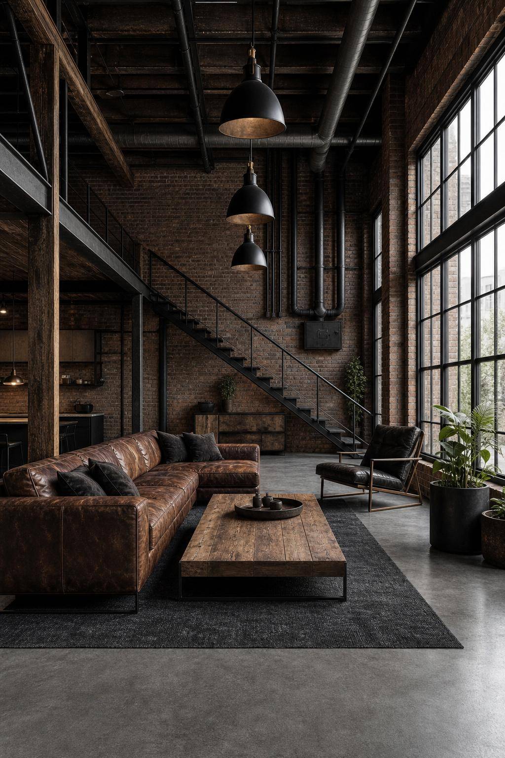 Einrichtungsstil: Industrial Style- Integriere sichtbare Rohre als Designelement