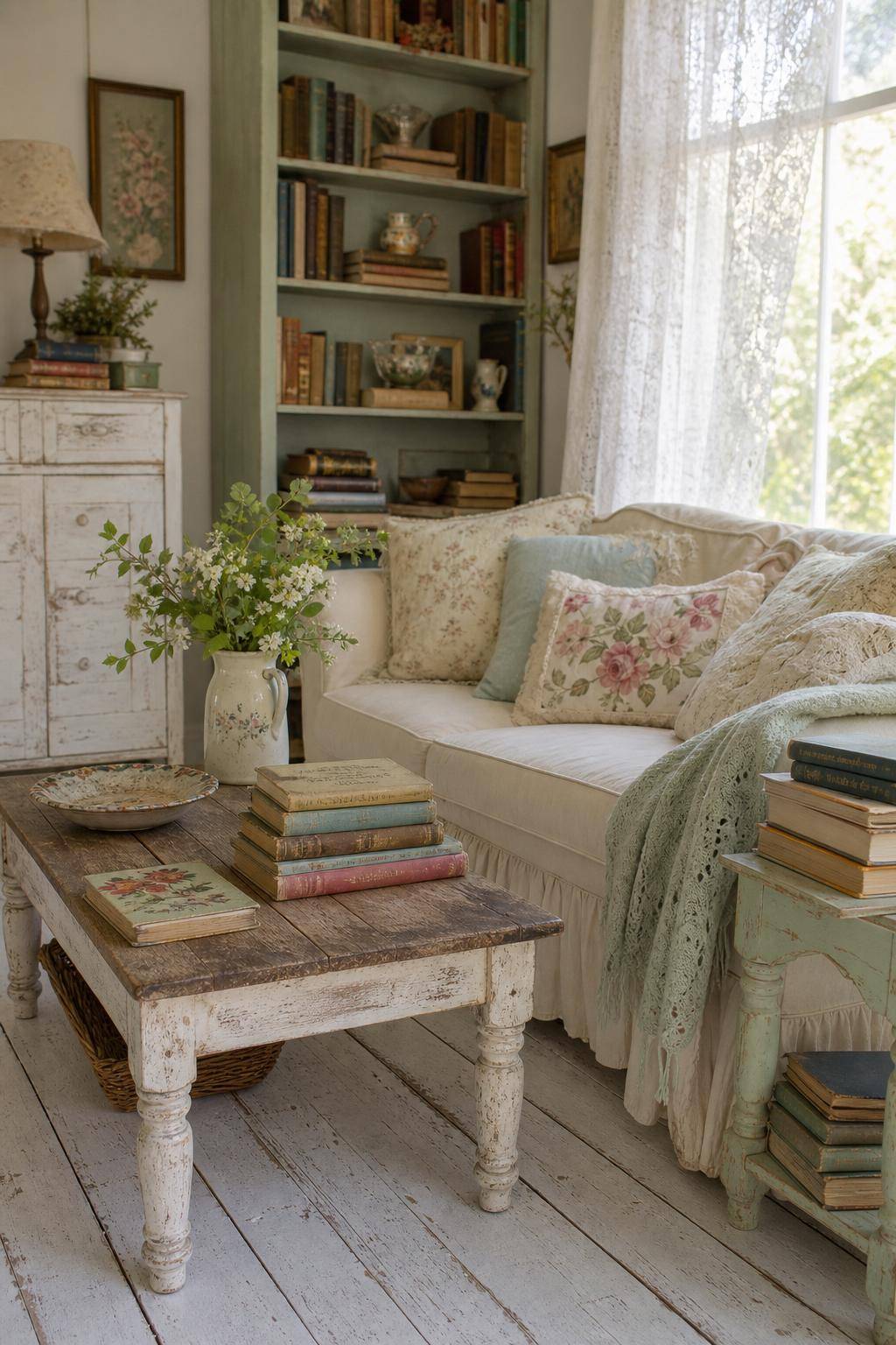 Einrichtungsstil: Shabby Chic- Dekoriere mit alten Bilderbüchern im Einband