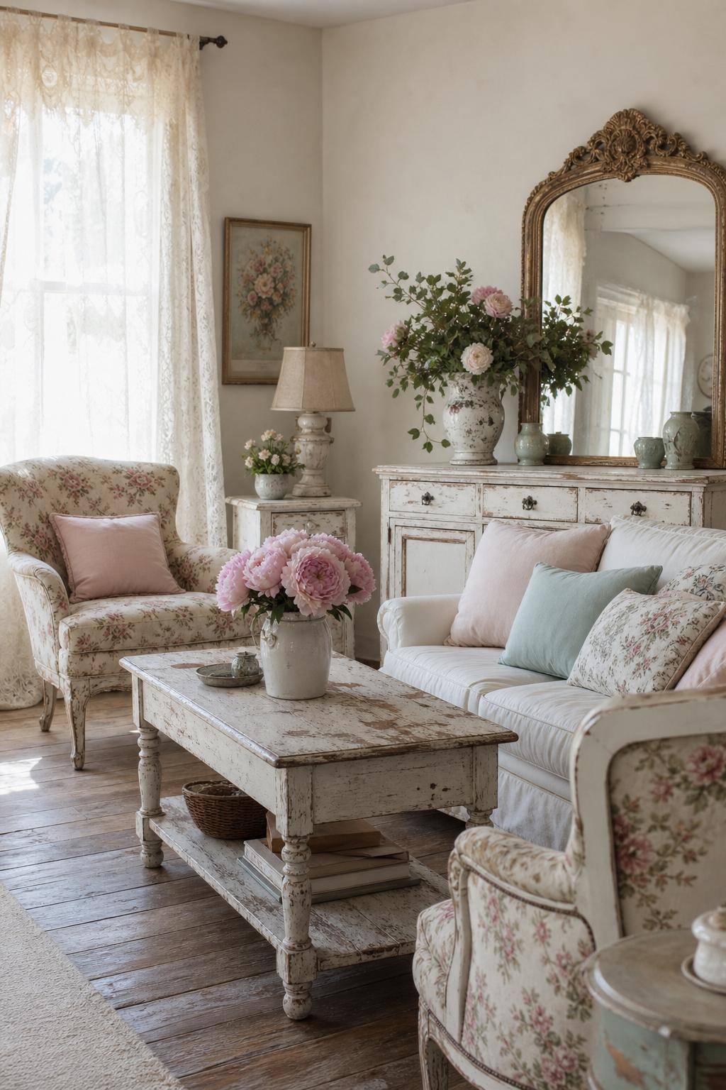 Einrichtungsstil: Shabby Chic- Wähle Möbelstücke mit gewollten Gebrauchsspuren
