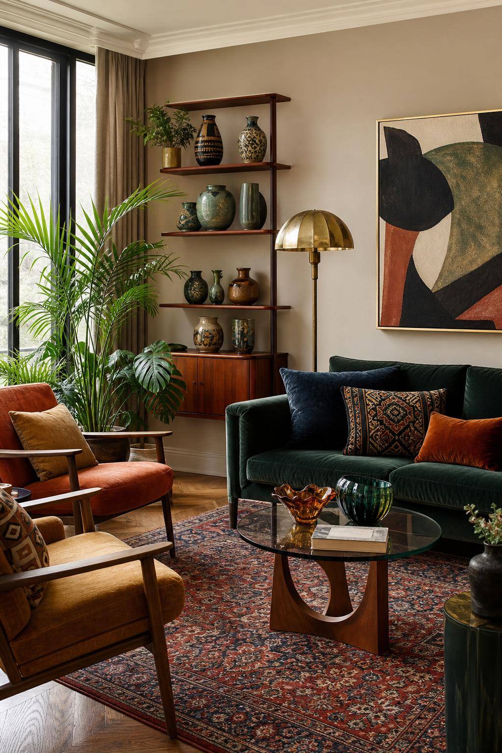 Eklektischer Einrichtungsstil- Verwende Vintage-Accessoires als Highlights