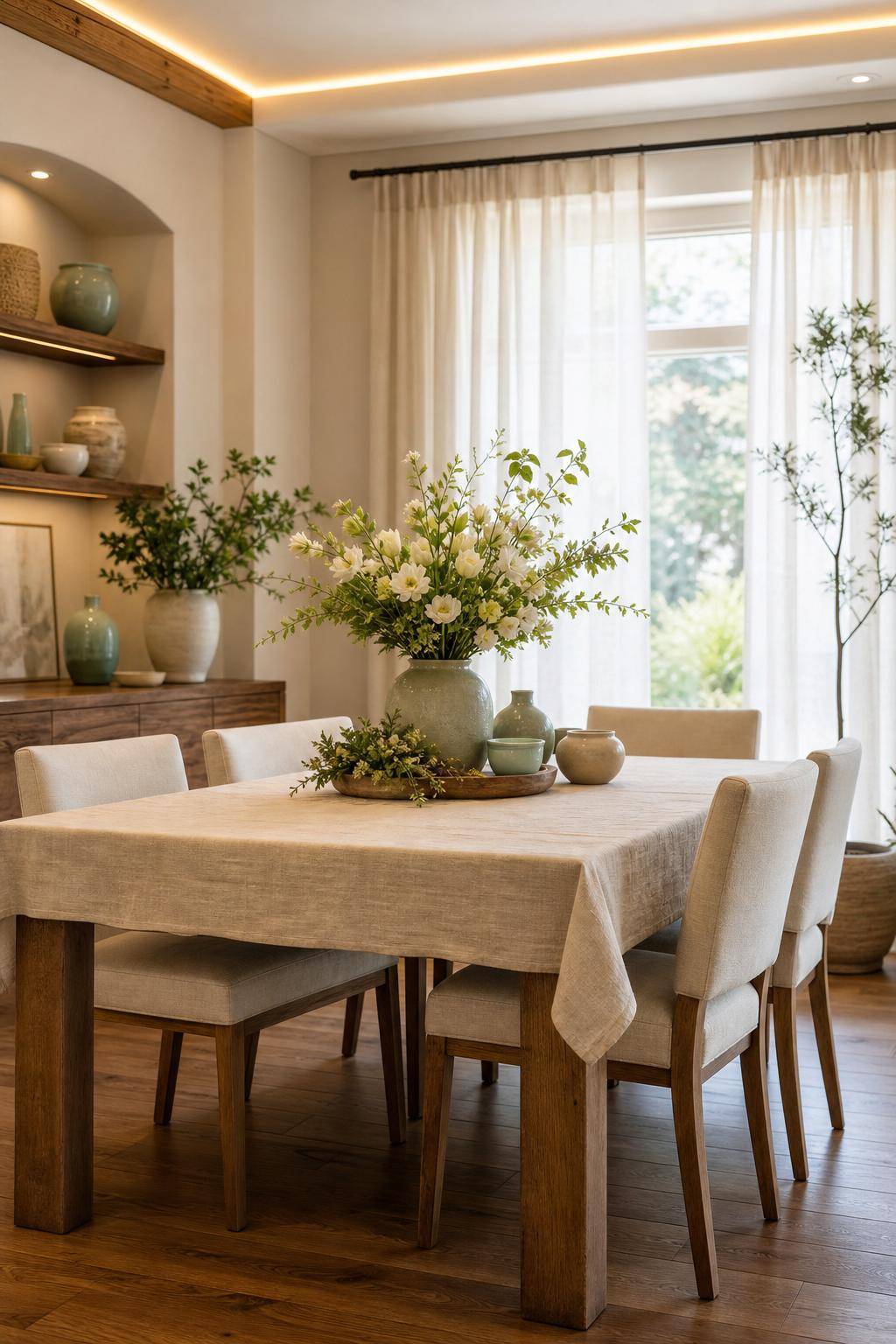Esszimmer einrichten- Dekoriere saisonal für immer frischen Look