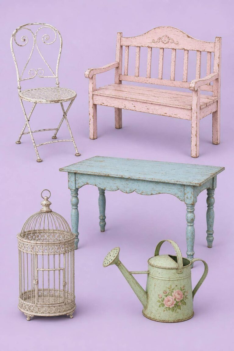 Ideen für Shabby-Chic-Garten: 20 charmante Ideen