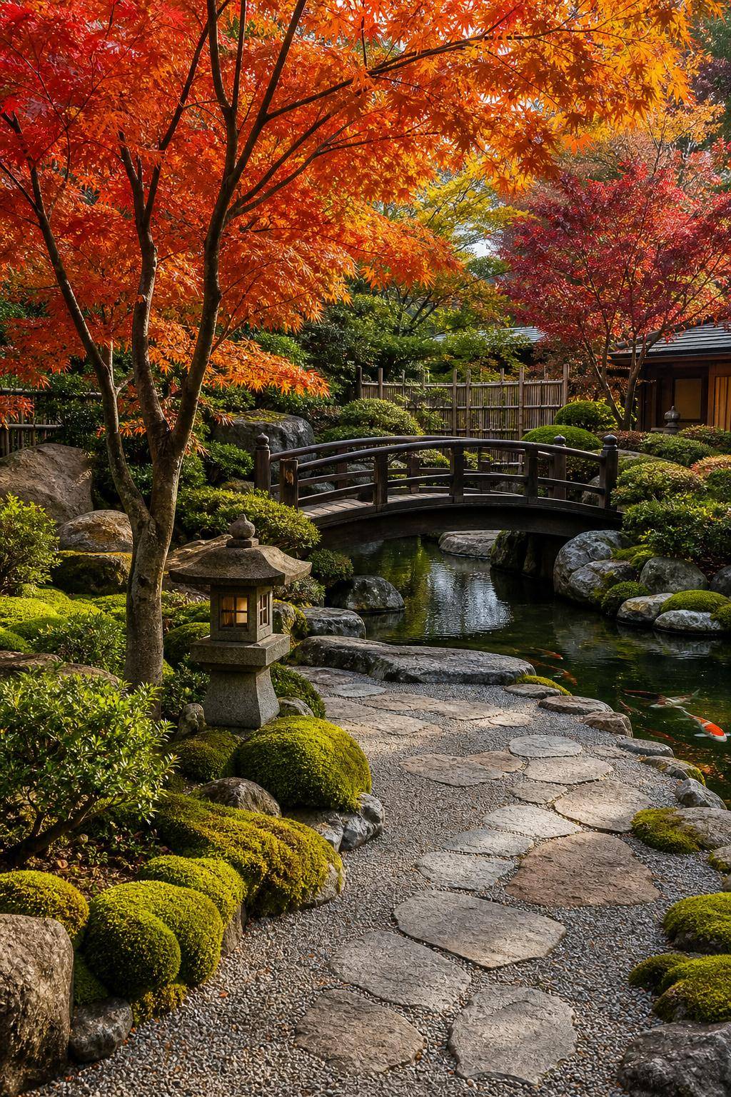 Japanischen Garten anlegen-Wähle japanische Ahornbäume für Farbakzente