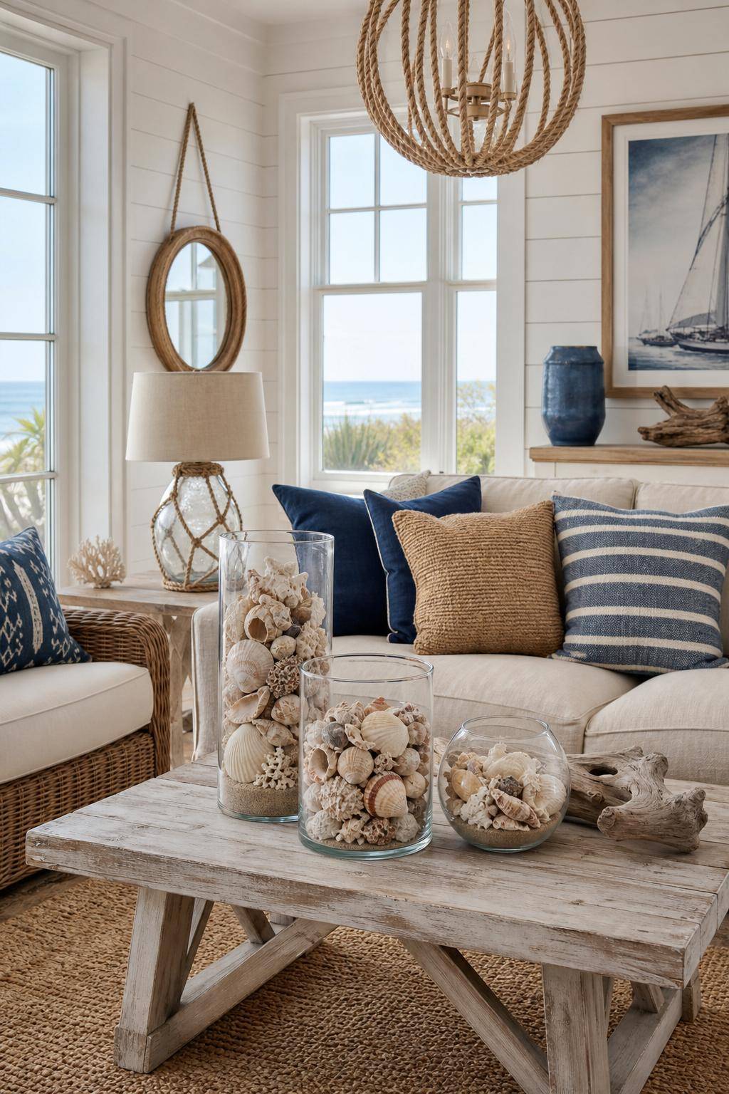 Maritime Einrichtung-Hol dir Muscheln vom letzten Strandurlaub ins Haus