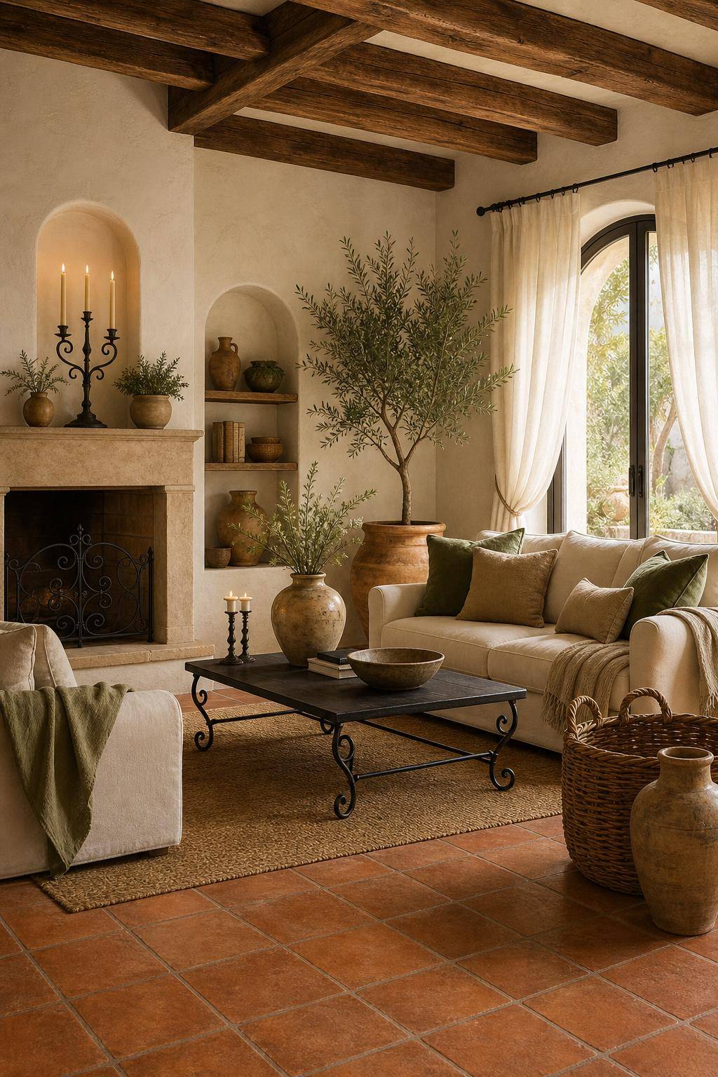 Mediterraner Einrichtungsstil- Greife zu schmiedeeisernen Accessoires