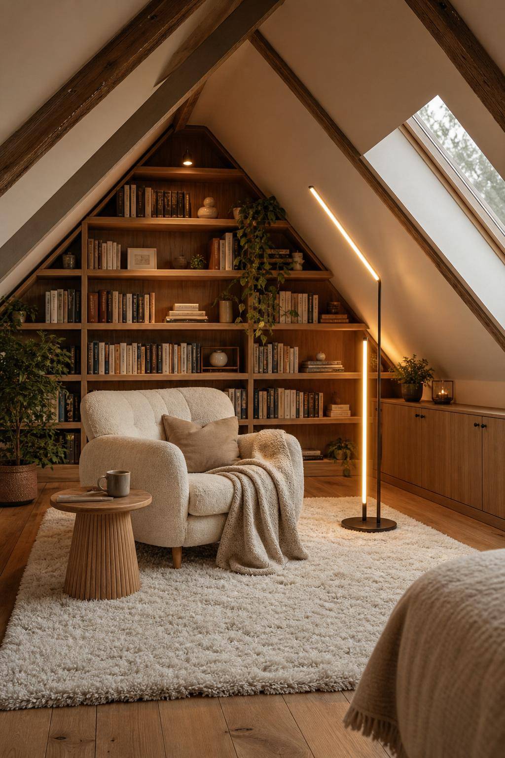 Schlafzimmer im Dachgeschoss- Kreiere eine gemütliche Leseecke im Giebel
