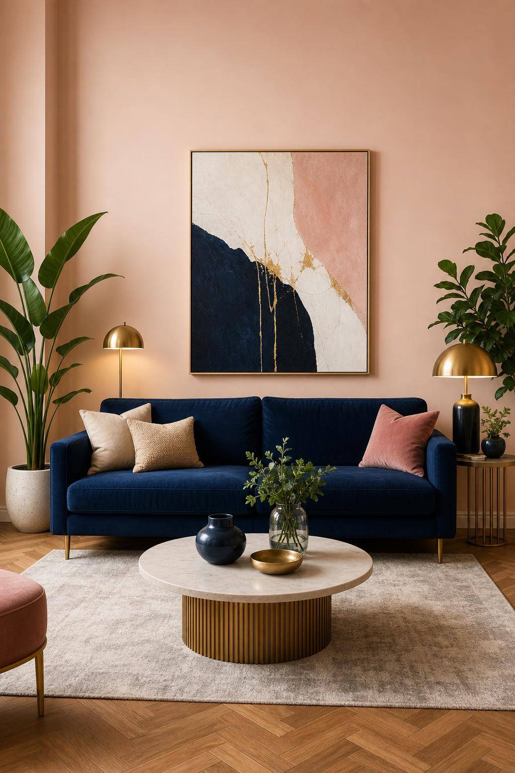 Sofa-Ideen fürs Wohnzimmer- Gestalte mit Wandfarben einen Sofa-Kontrast