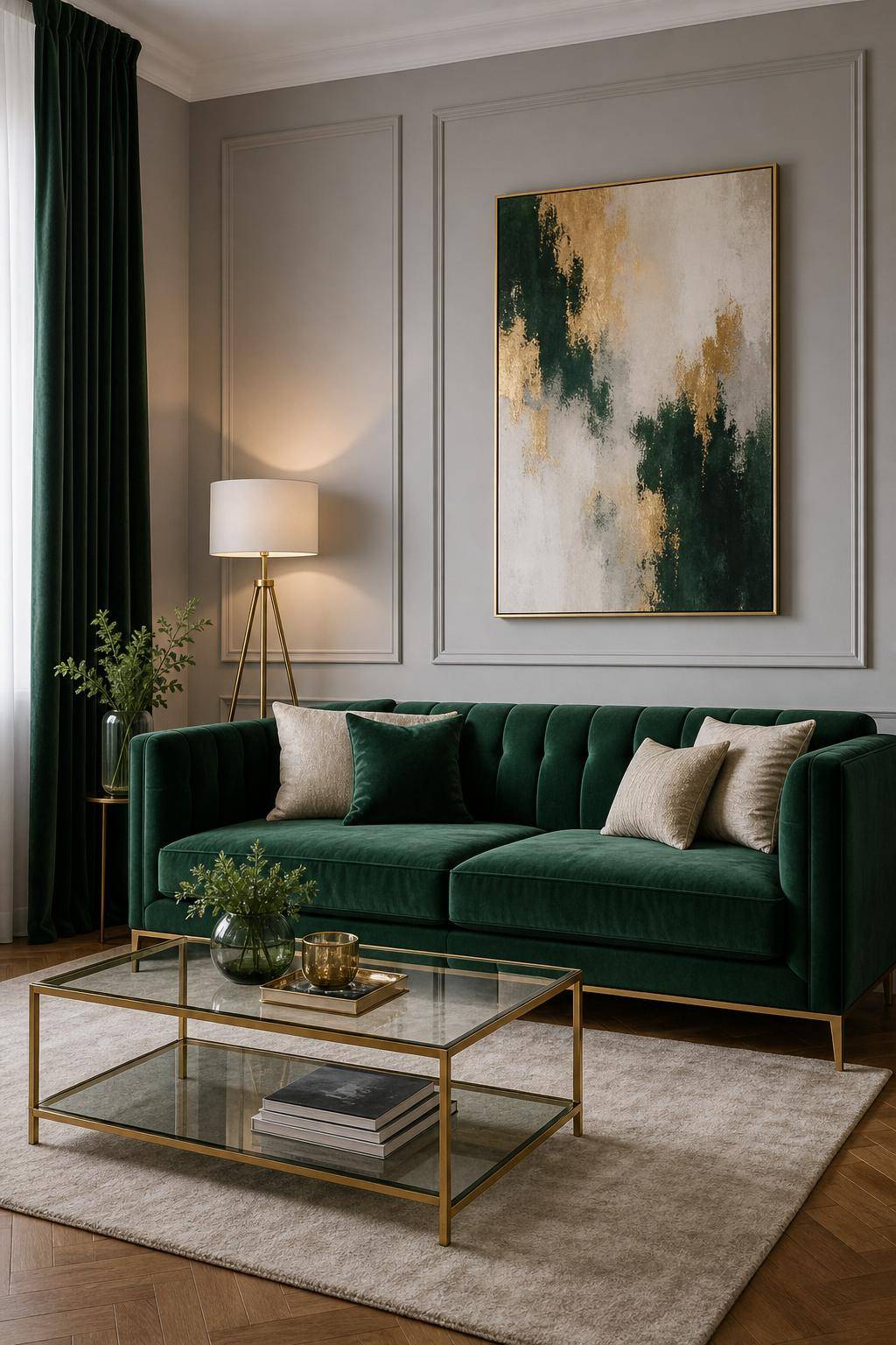 Sofa-Ideen fürs Wohnzimmer- Umarme Trends durch Samtsofas