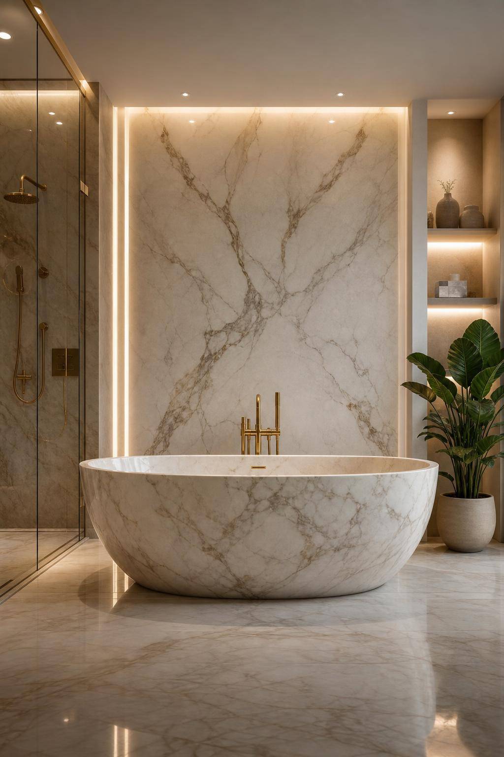 Einrichten mit Marmor- Erneuere dein Badezimmer mit einer Marmorbadewanne