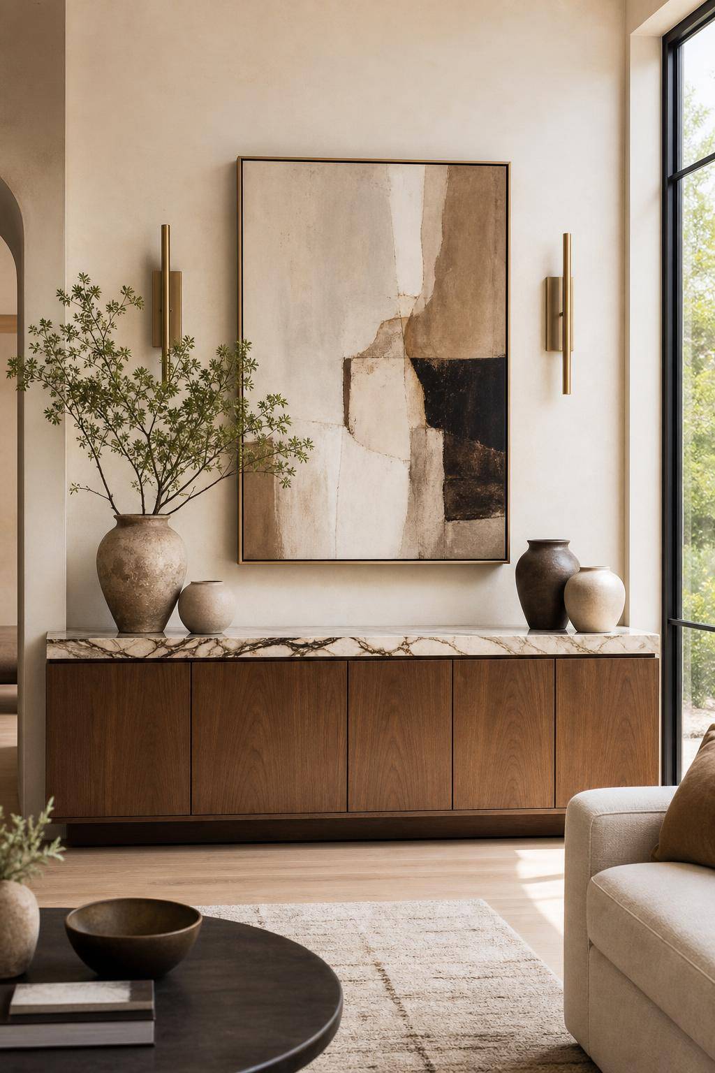 Einrichten mit Marmor- Schmücke Sideboards mit individuellen Marmorplatten