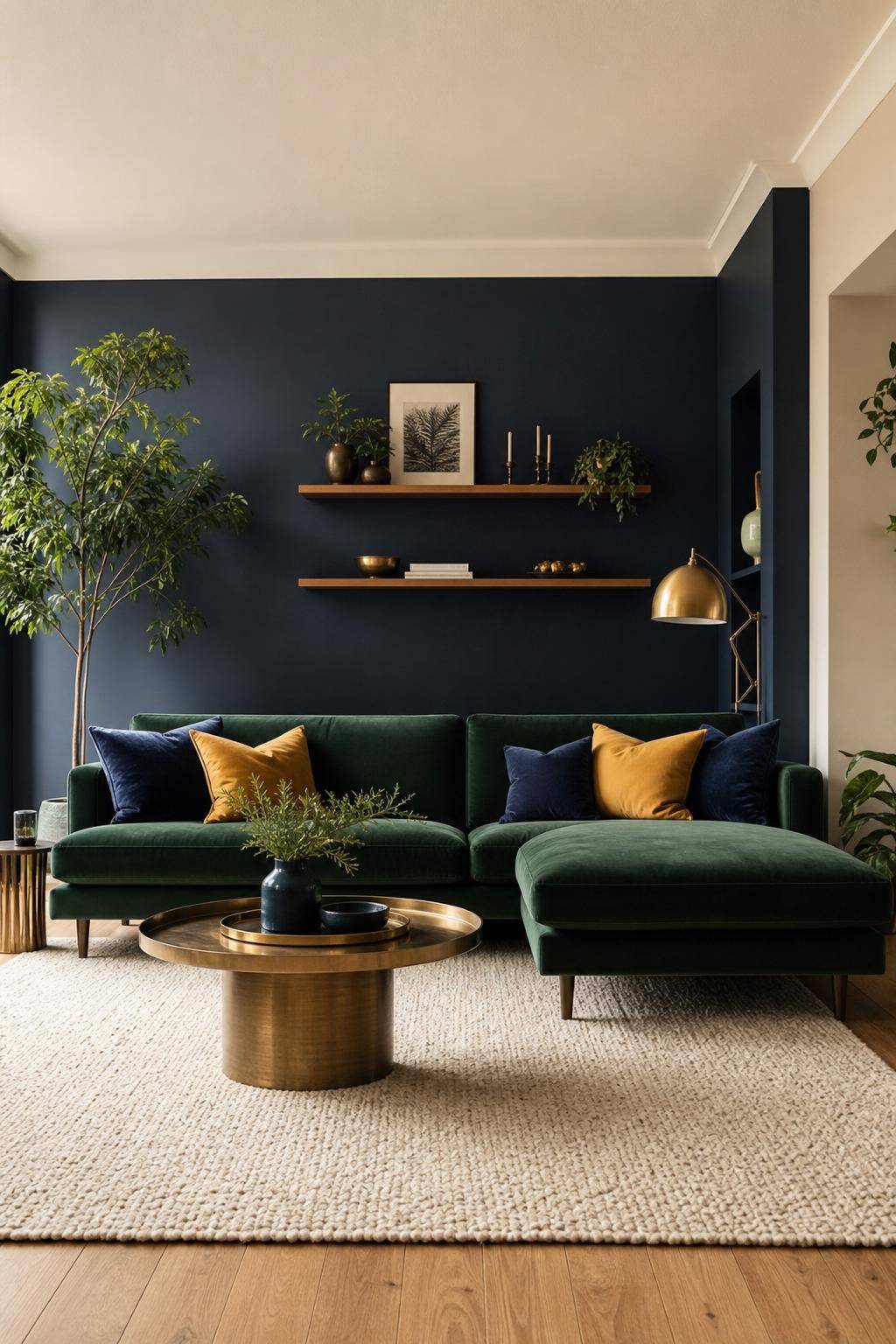 Einrichtung: Welche Farbe passt zu Grün?- Verliebe dich in Grün und Navyblau