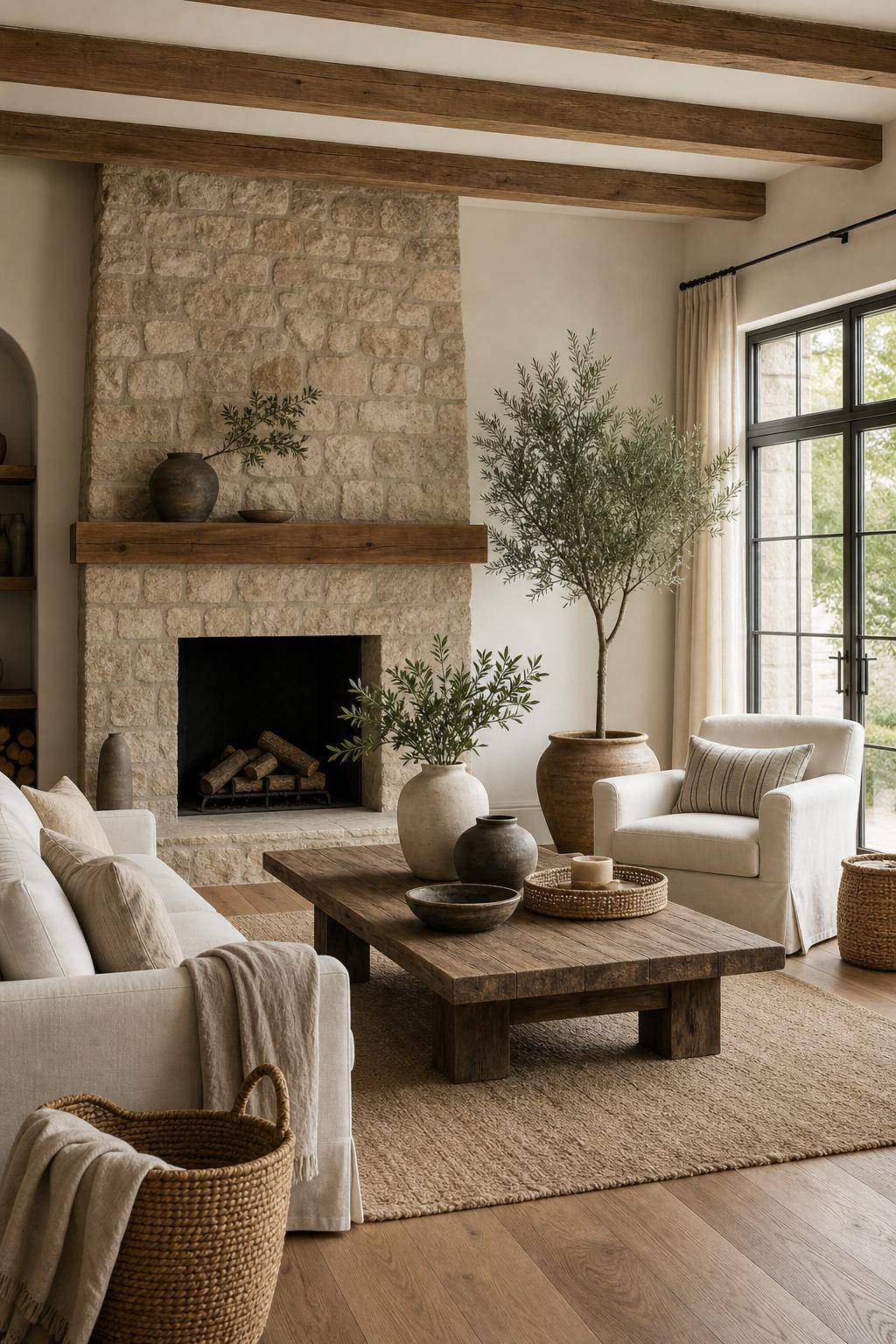 Einrichtungsstil: Modern Country Style-Arbeite mit natürlichen Materialien wie Holz