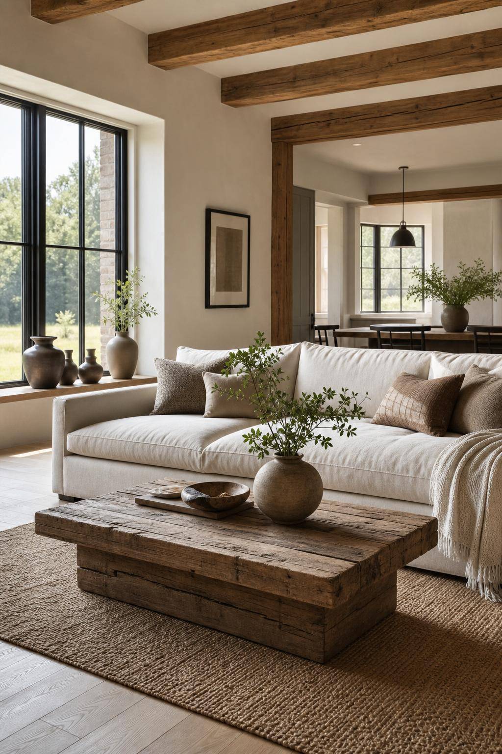 Einrichtungsstil: Modern Country Style- Kombiniere moderne Möbel mit Altholz