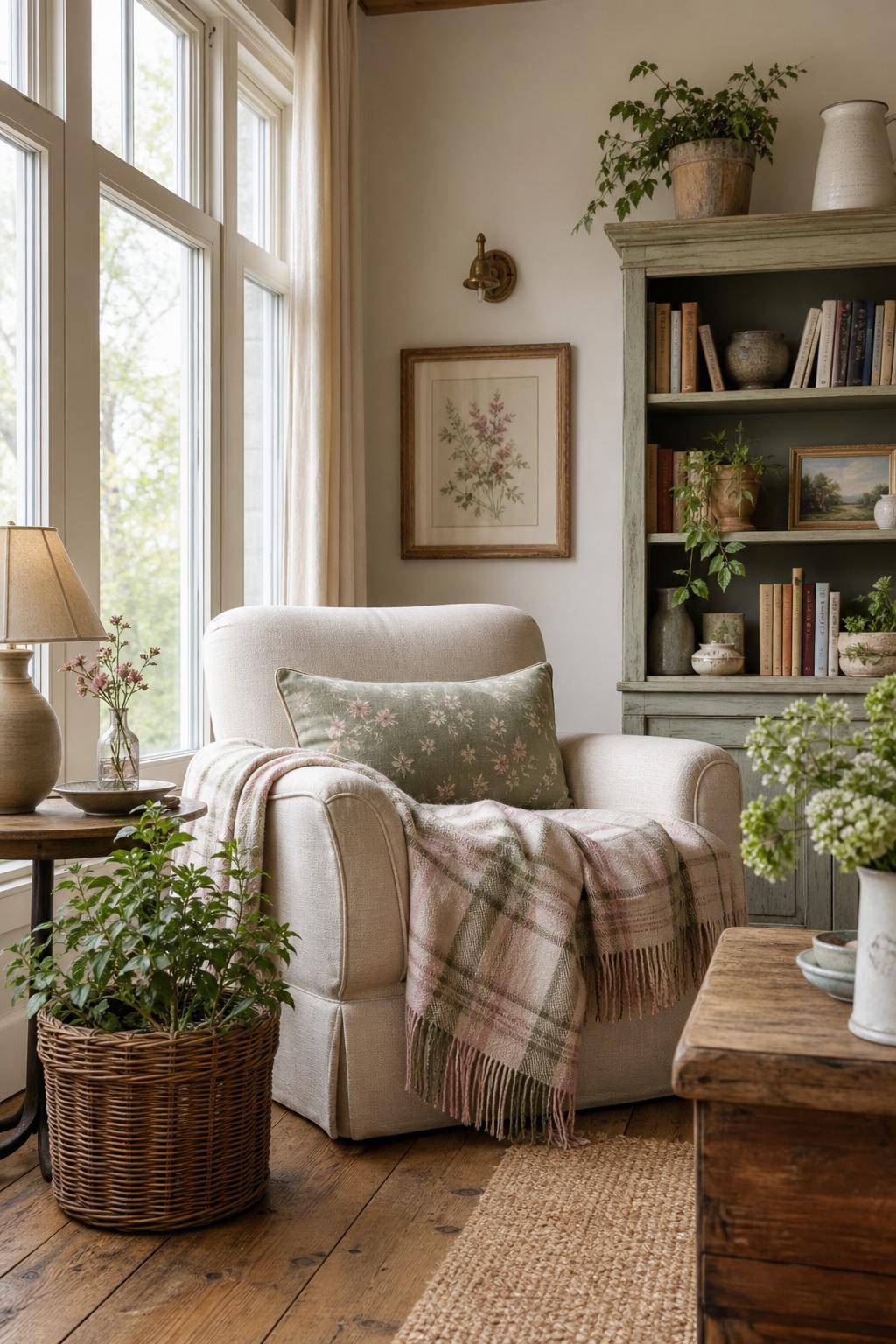 Einrichtungsstil: Modern Country Style- Schaffe gemütliche Leseecken mit Plaids
