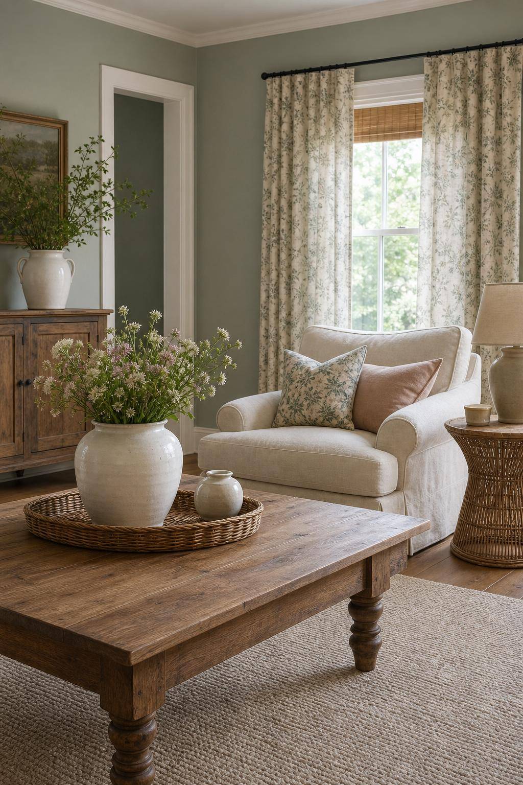 Einrichtungsstil: Modern Country Style- Setze auf sanfte, florale Muster