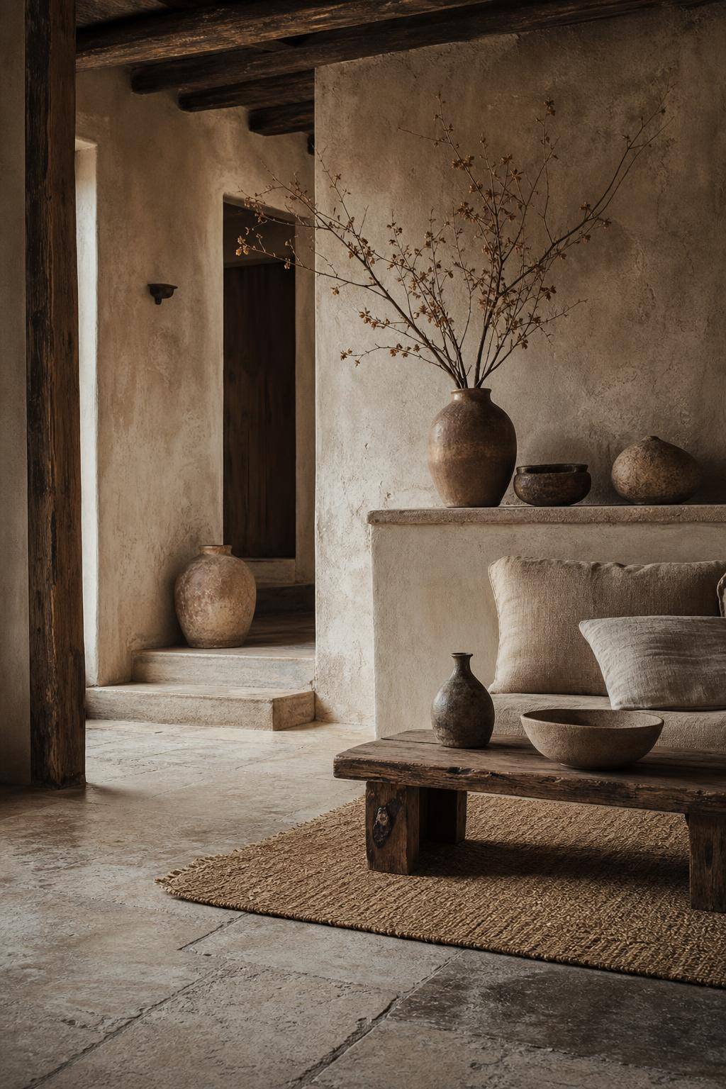 Einrichtungsstil: Wabi-Sabi- Betone handschriftliche oder selbst gemachte Dekorelemente