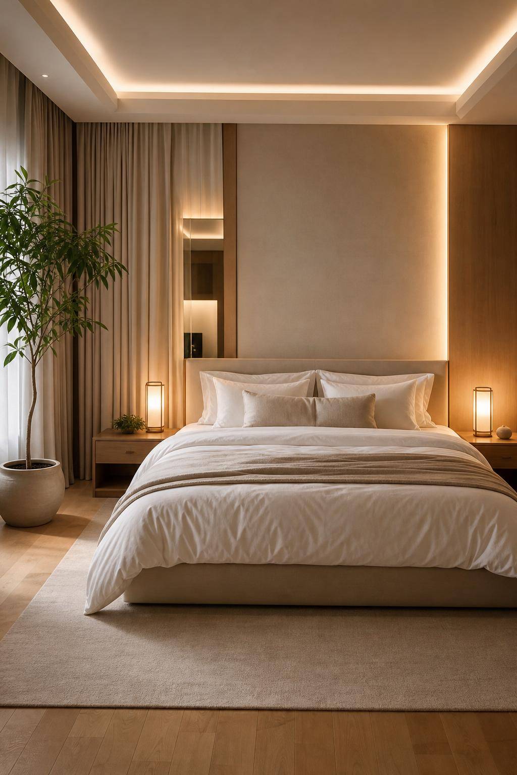 Feng-Shui im Schlafzimmer- Schirme Spiegel nachts ab für innere Ruhe