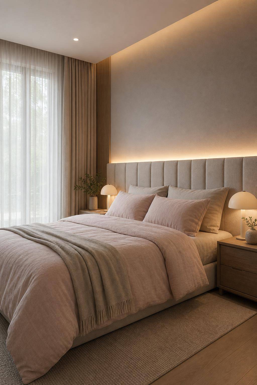 Feng-Shui im Schlafzimmer- Setze auf sanfte, dimmbare Beleuchtung