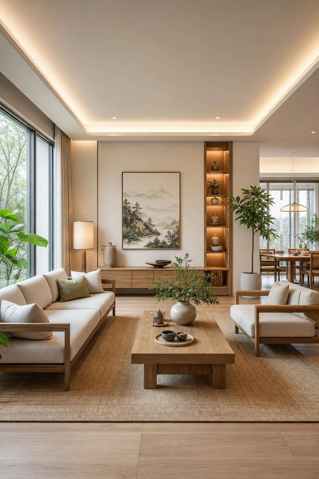 Feng-Shui im Wohnzimmer- Entferne Unordnung regelmäßig für freien Chi-Fluss