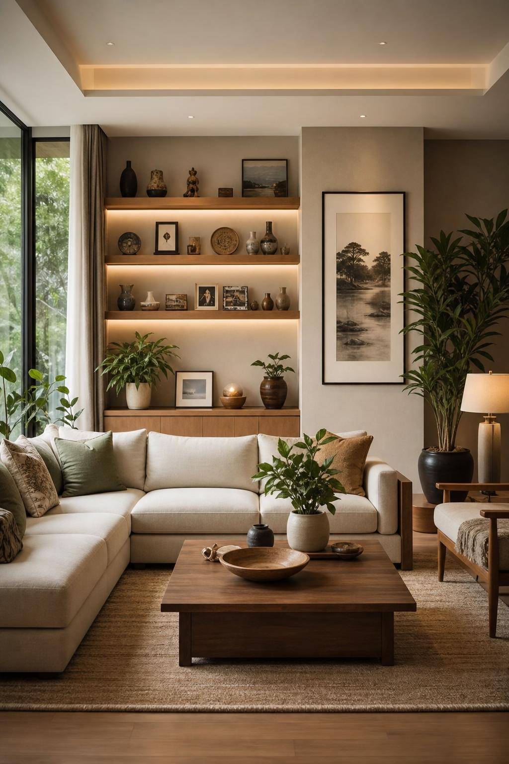 Feng-Shui im Wohnzimmer- Präsentiere persönliche Erinnerungsstücke bewusst