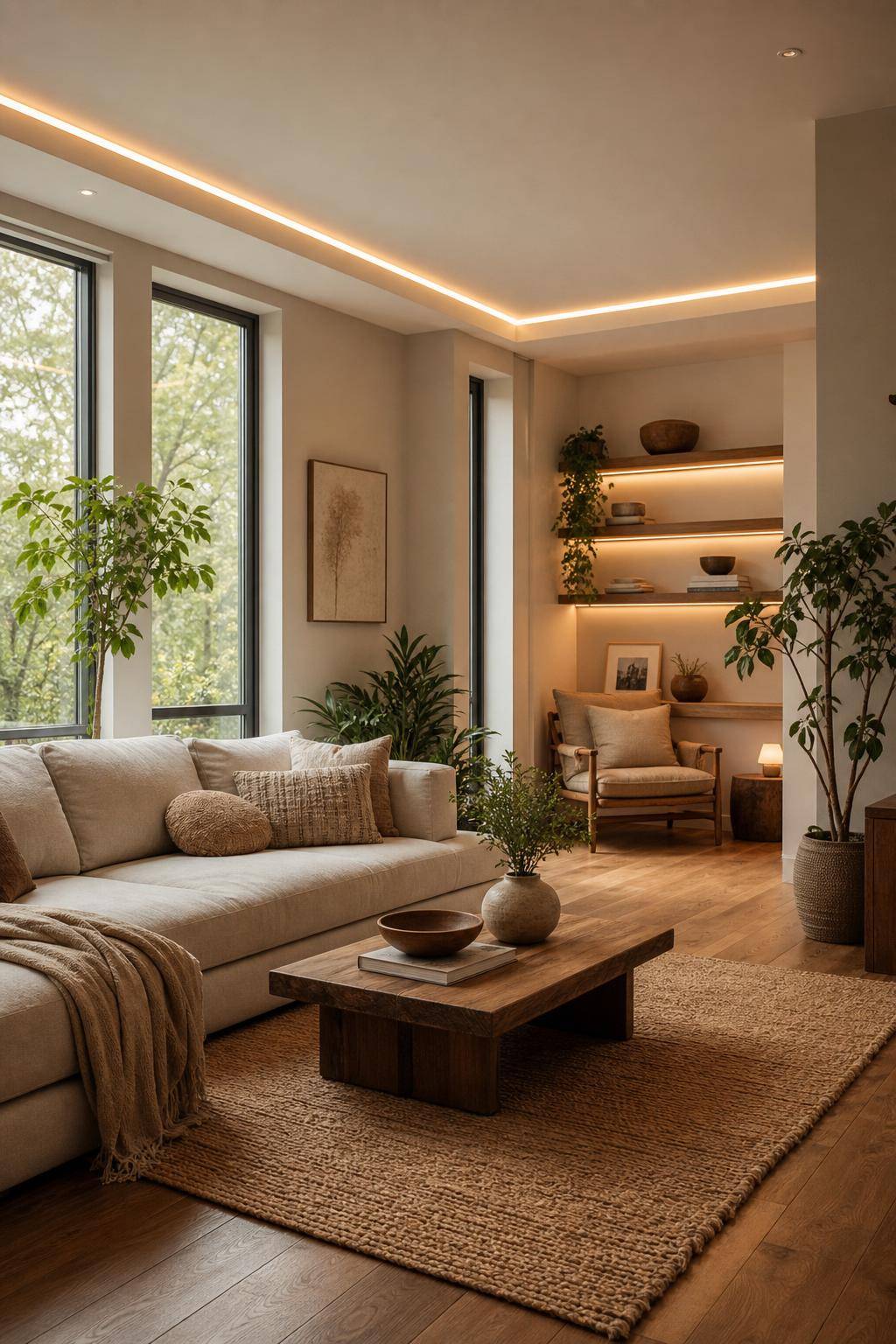 Feng-Shui im Wohnzimmer- Schaffe Rückzugsorte mit Kuschelkissen