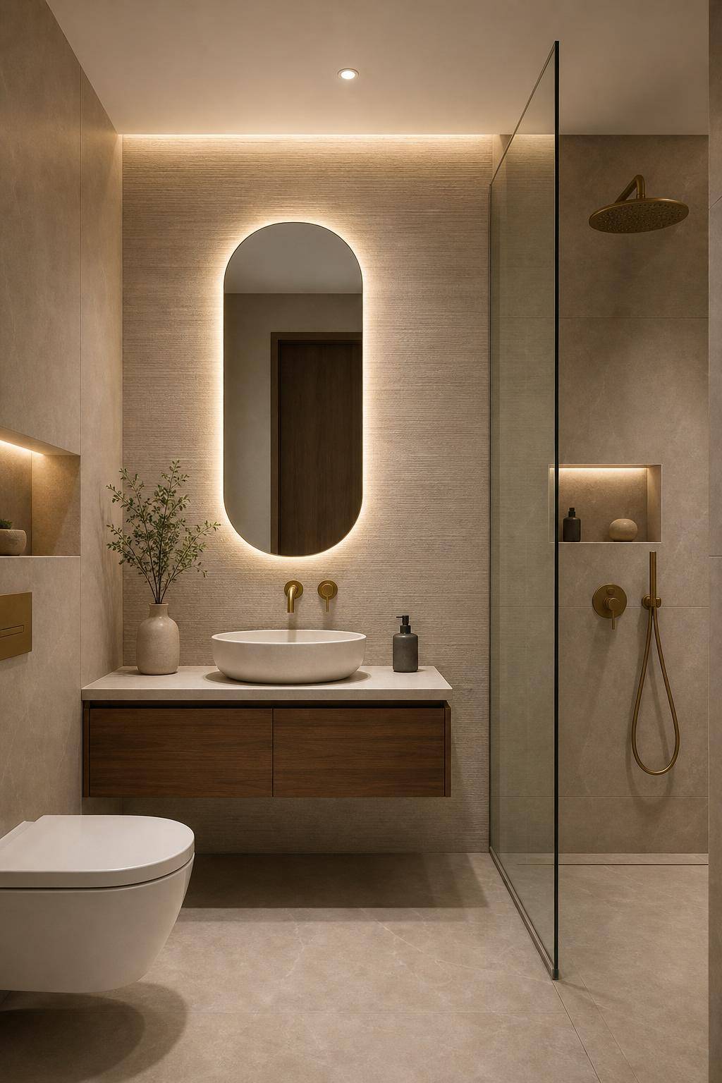 Gäste-WC gestalten- Kreiere ein stimmungsvolles Lichtkonzept