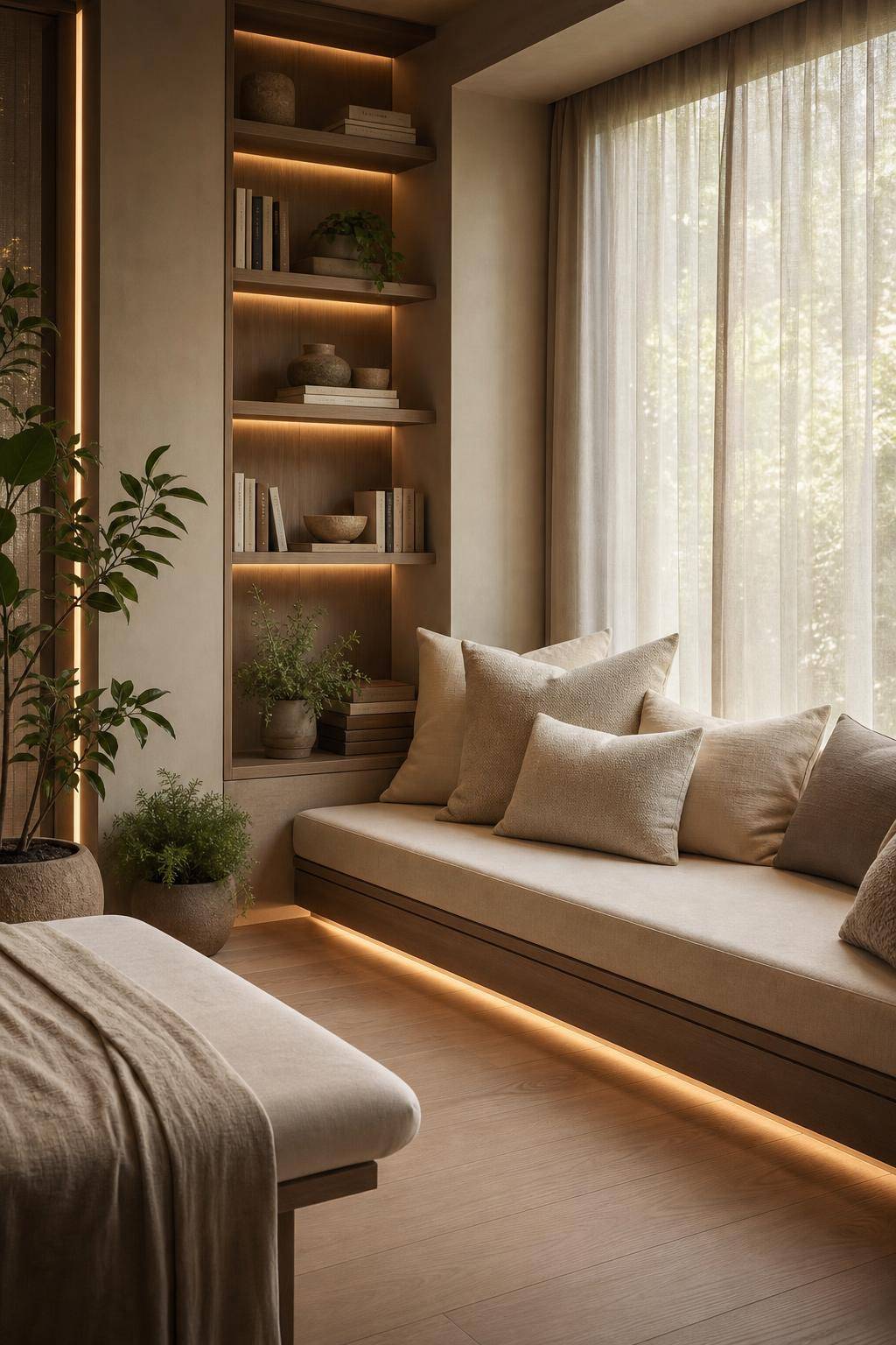 Home Spa gestalten- Bau dir eine kleine Leseecke mit Kissen