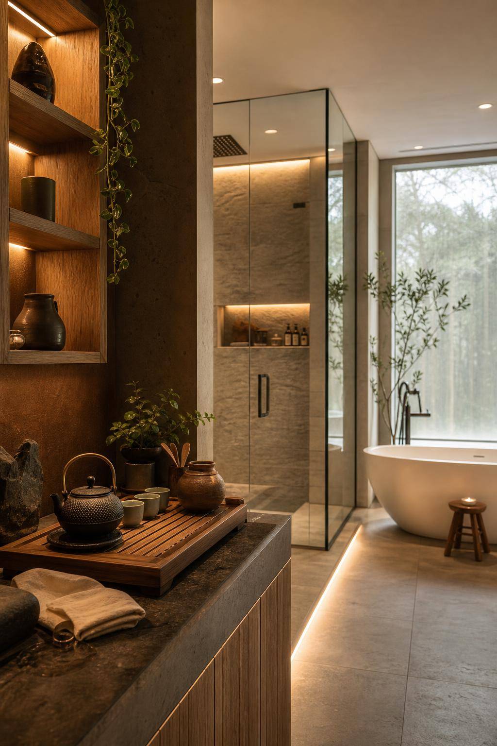Home Spa gestalten- Baue dir eine kleine Tee-Station im Spa-Bereich