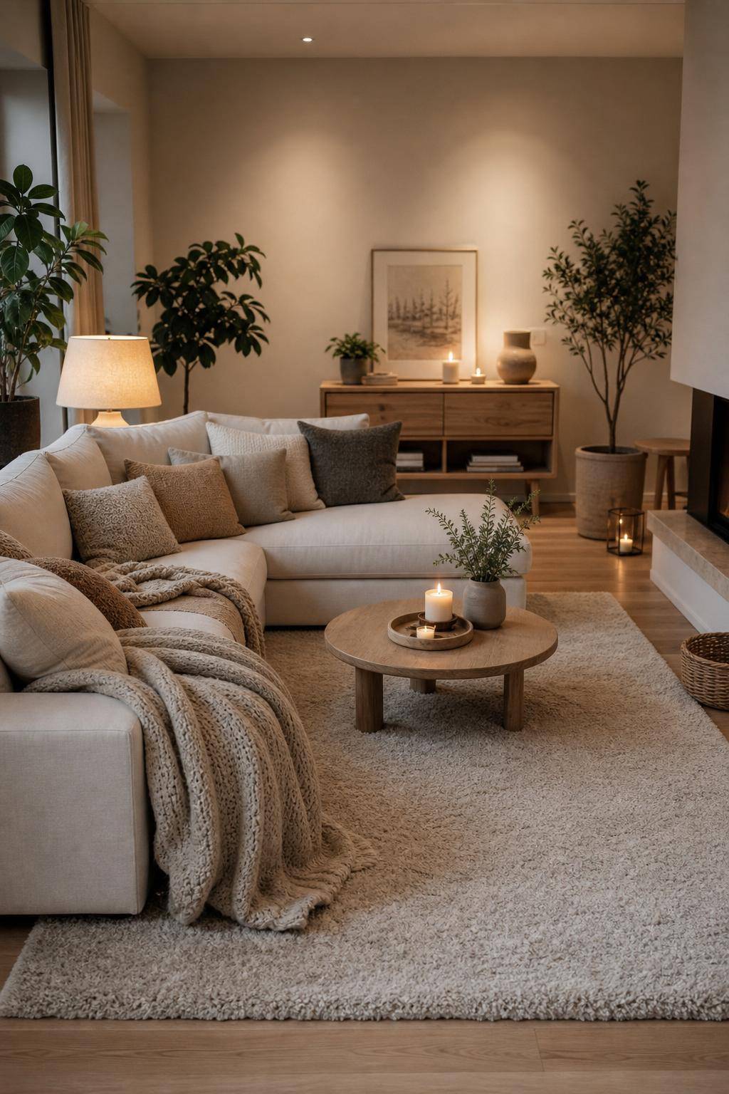 Hygge: Einrichtungsstil- Platziere einen Teppich für mehr Wärme