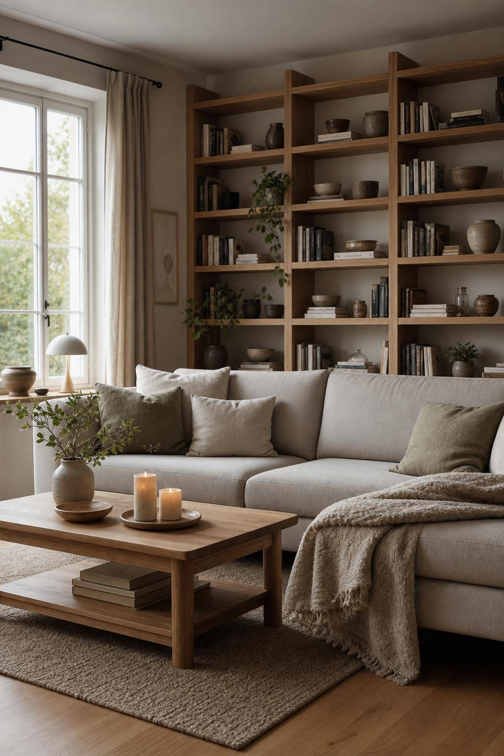 Hygge: Einrichtungsstil- Präsentiere Lieblingsbücher auf offenen Regalen