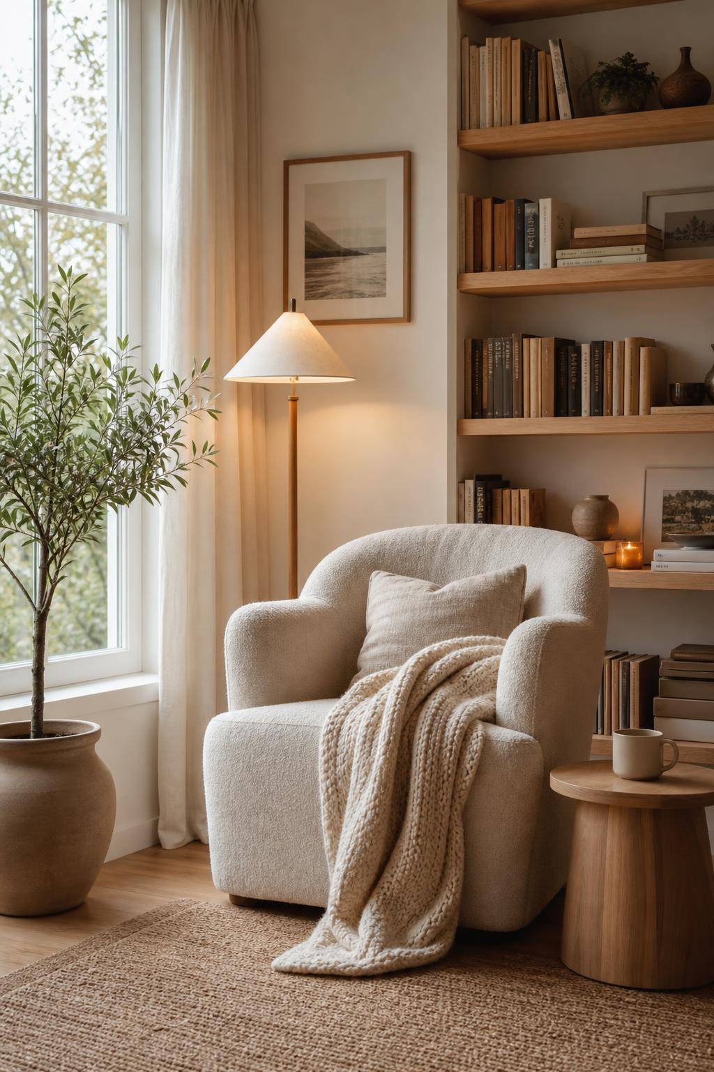 Hygge: Einrichtungsstil- Schaffe einen ruhigen Rückzugsort zum Lesen