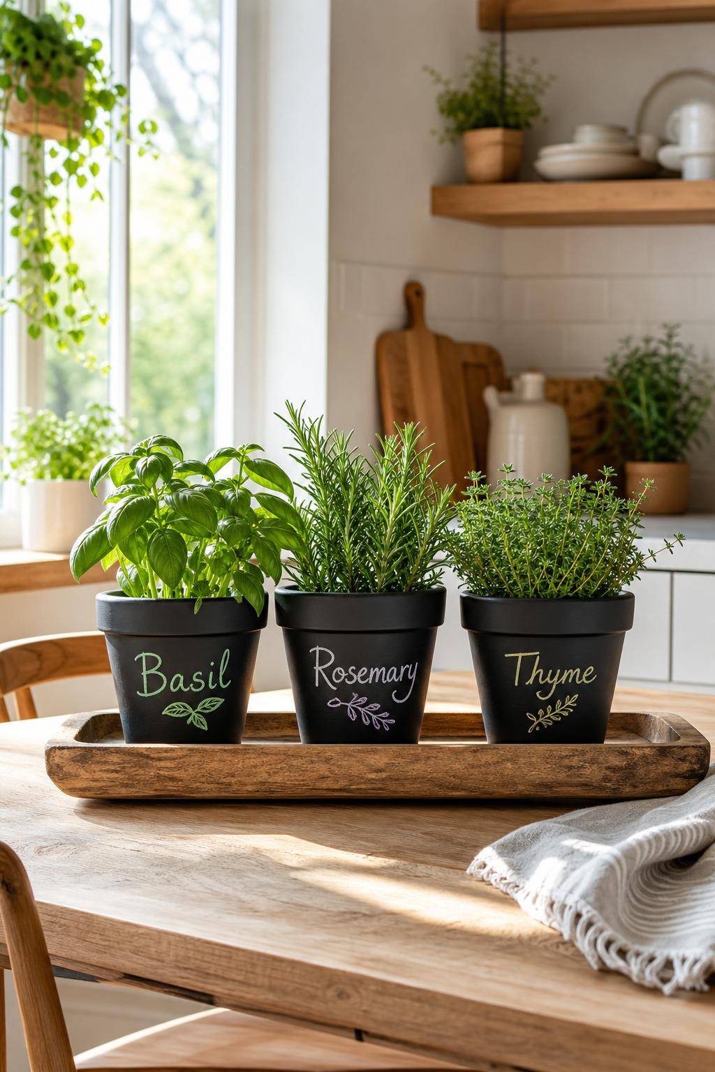 Ideen: Blumentopf-Upcycling- Bemale Übertöpfe mit Tafelfarbe für Botschaften