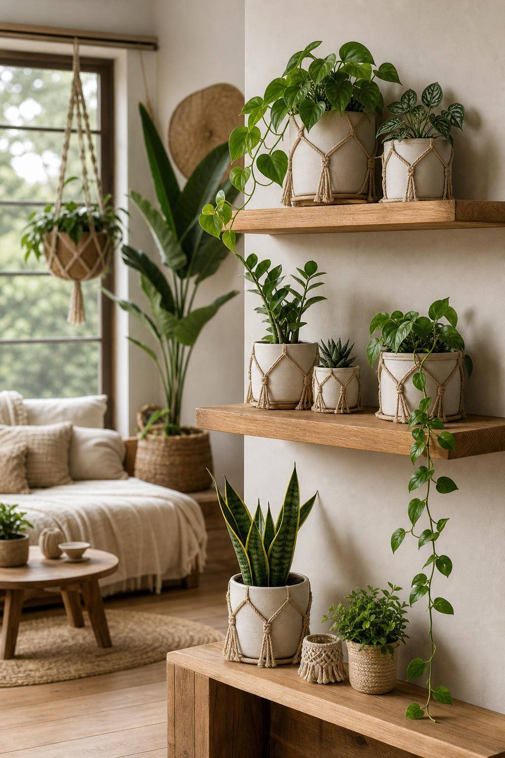 Ideen: Blumentopf-Upcycling- Umwickle Töpfe mit Makramee-Seilen