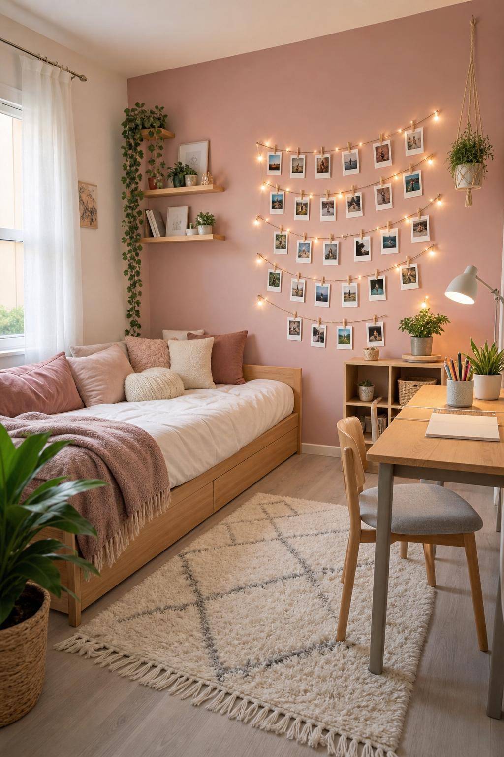 Ideen: Jugendzimmer für Mädchen einrichten- Entfalte Kreativität mit einer DIY-Fotowand