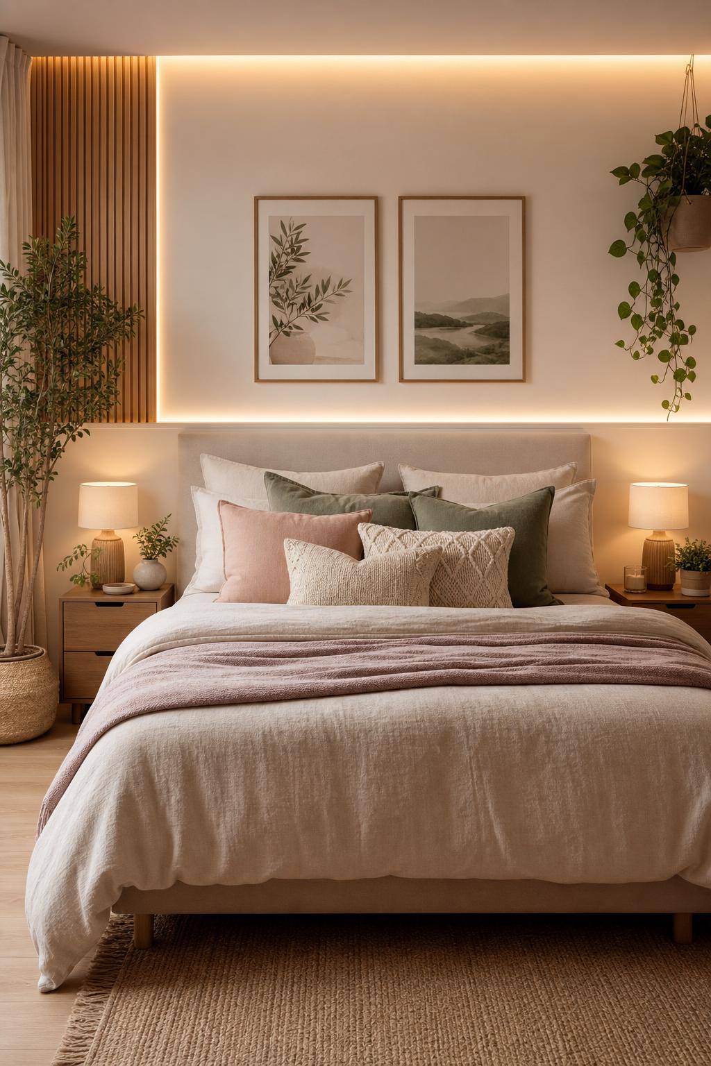 Ideen: Schlafzimmer-Deko- Schmücke dein Bett mit Zierkissen